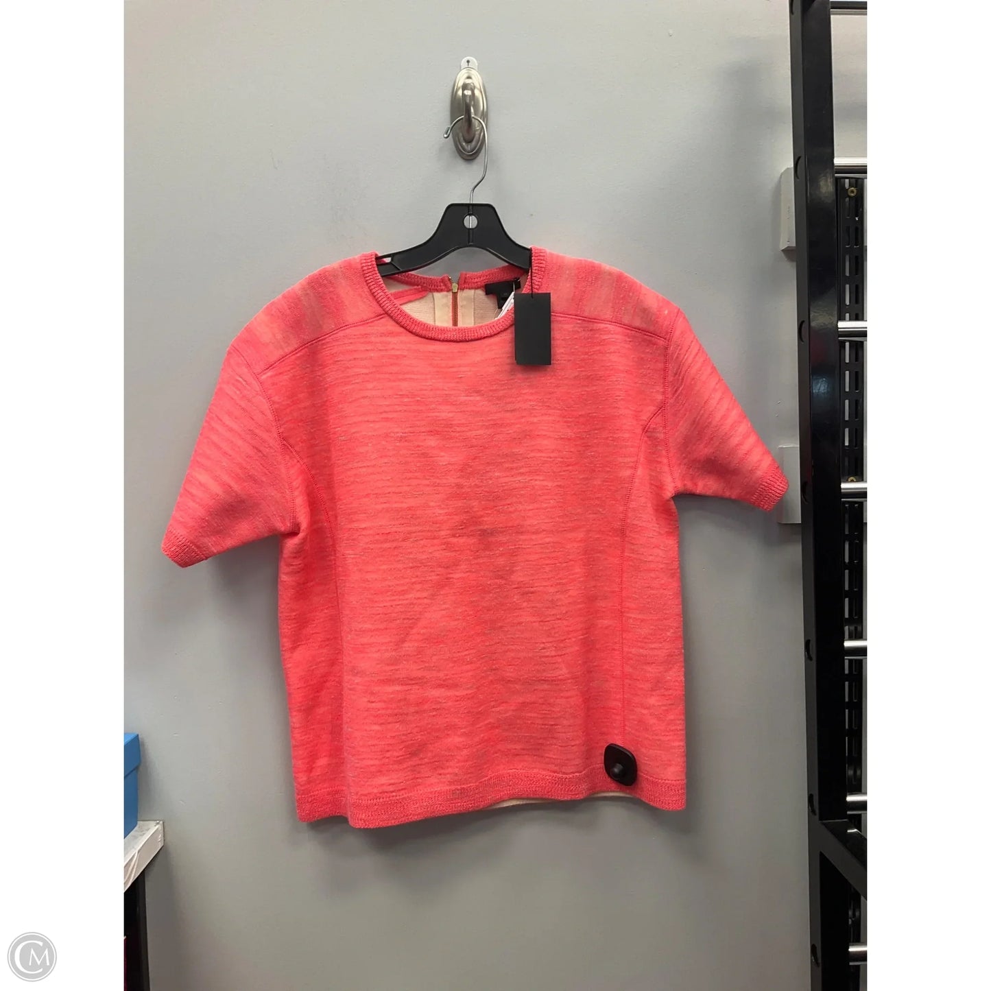 Sweater Short Sleeve By J. Crew In Coral, Size: M