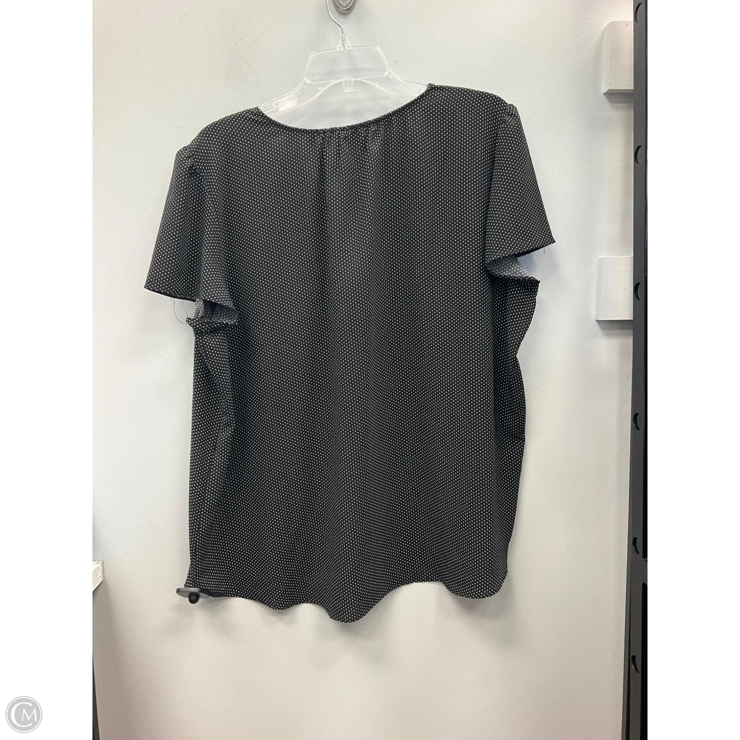 Top Short Sleeve By Hilary Radley In Polkadot Pattern, Size: Xxl
