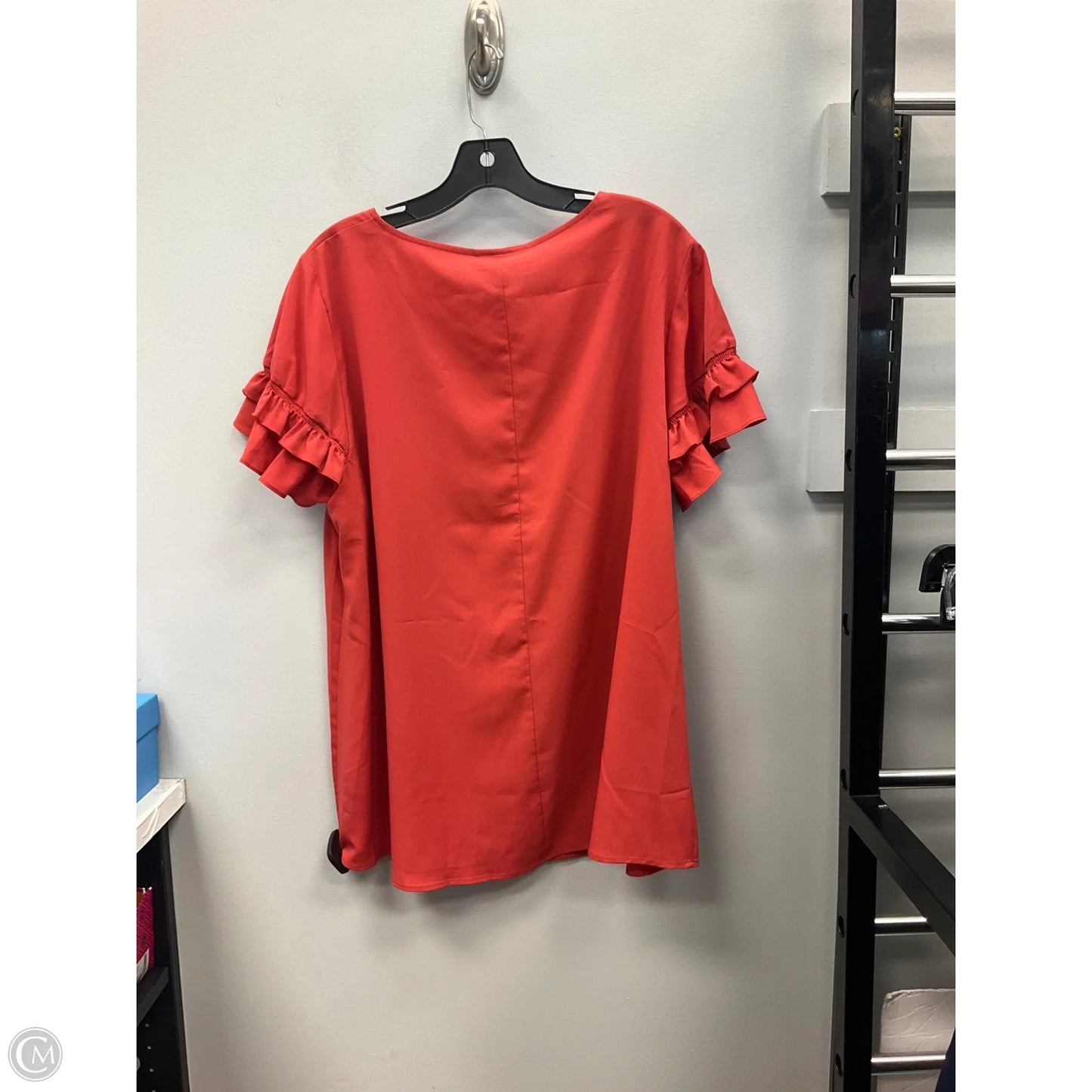Top Short Sleeve By Lane Bryant In Copper, Size: 16
