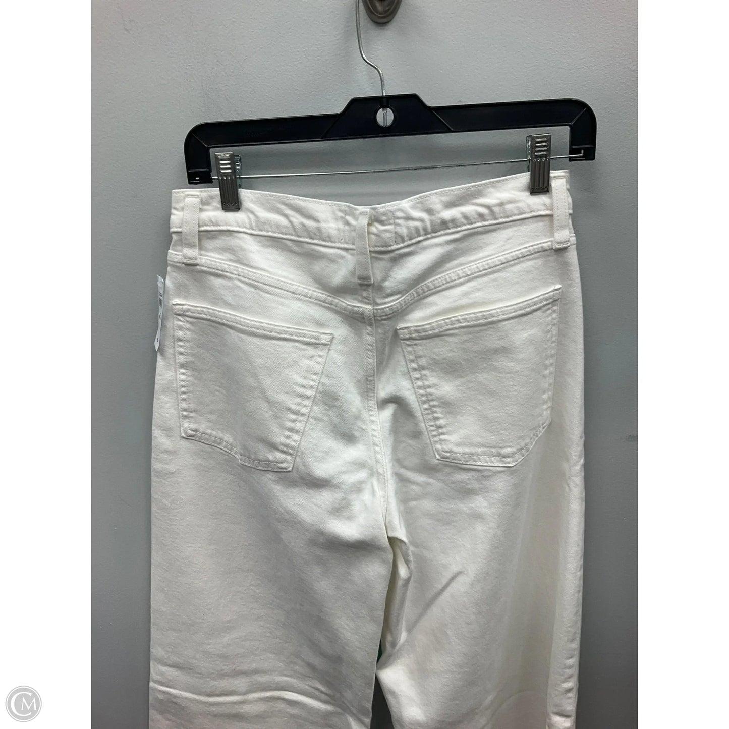 Jeans Wide Leg By Gap In White, Size: 4