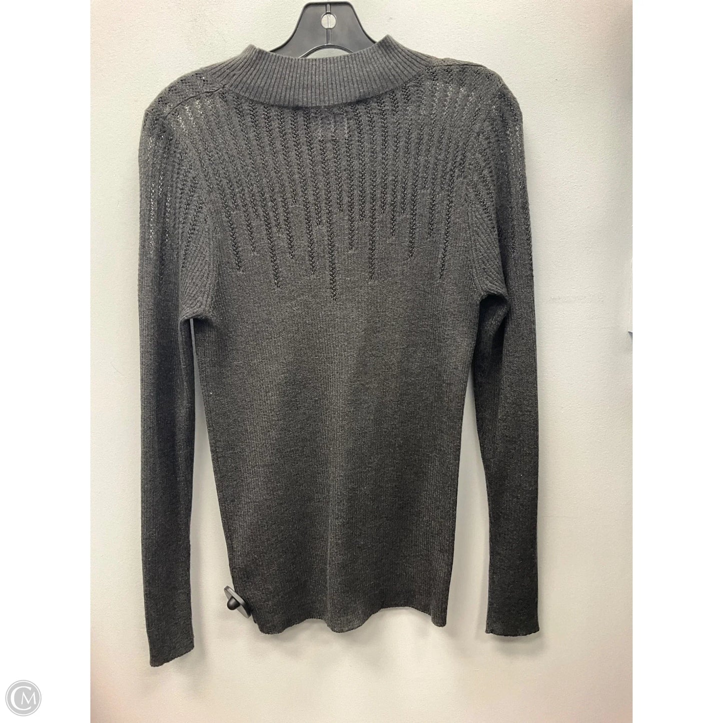 Top Long Sleeve By Maxx New York In Grey, Size: M