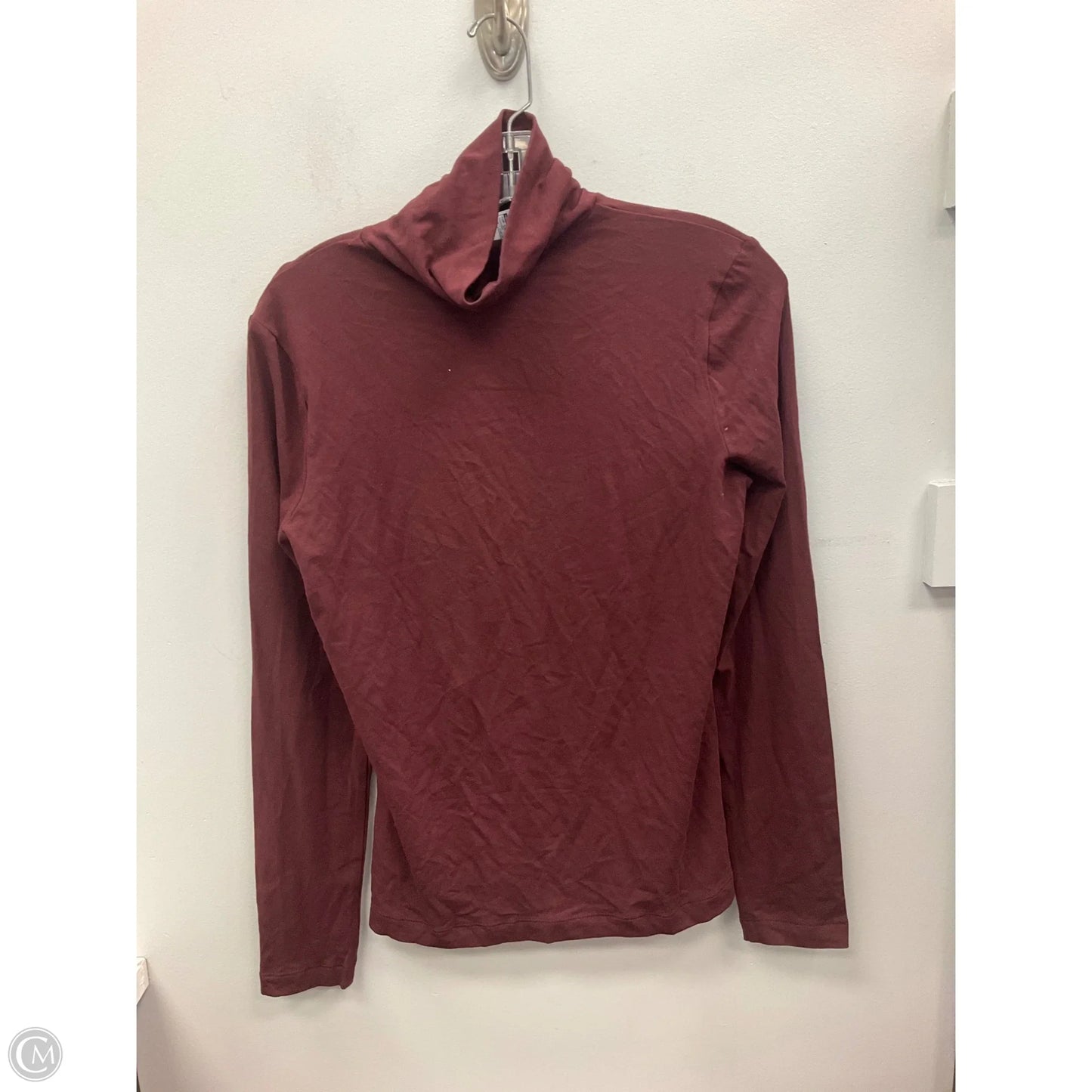 Top Long Sleeve By Banana Republic In Maroon, Size: S