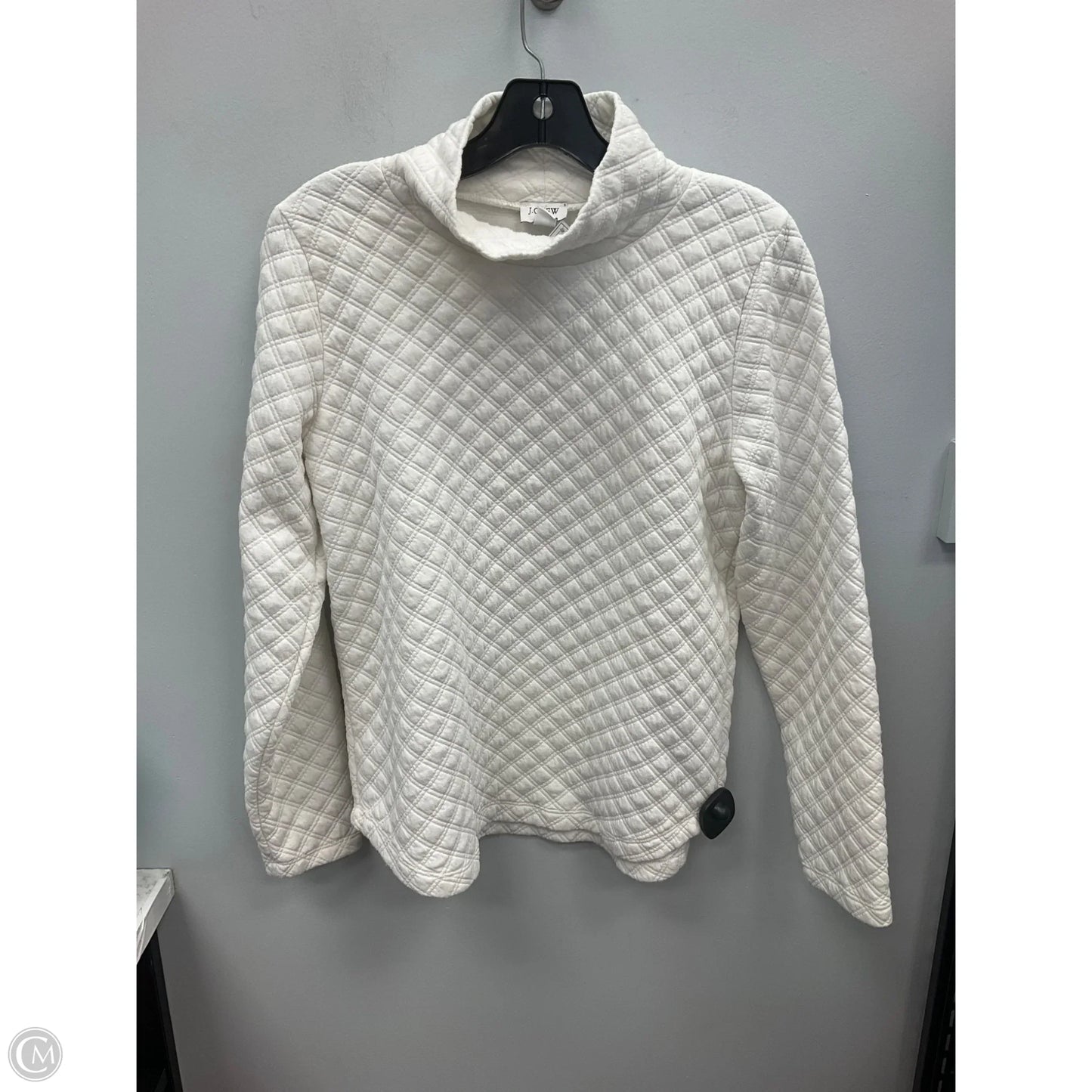 Top Long Sleeve By J. Crew In Ivory, Size: Xs