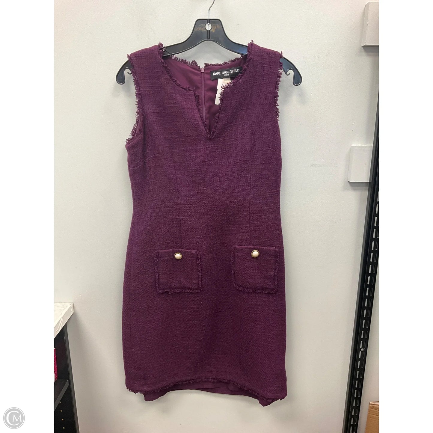 Dress Designer By Karl Lagerfeld In Purple, Size: 6