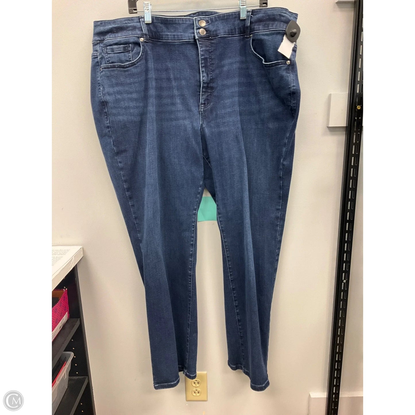 Jeans Straight By Lane Bryant In Blue Denim, Size: 24