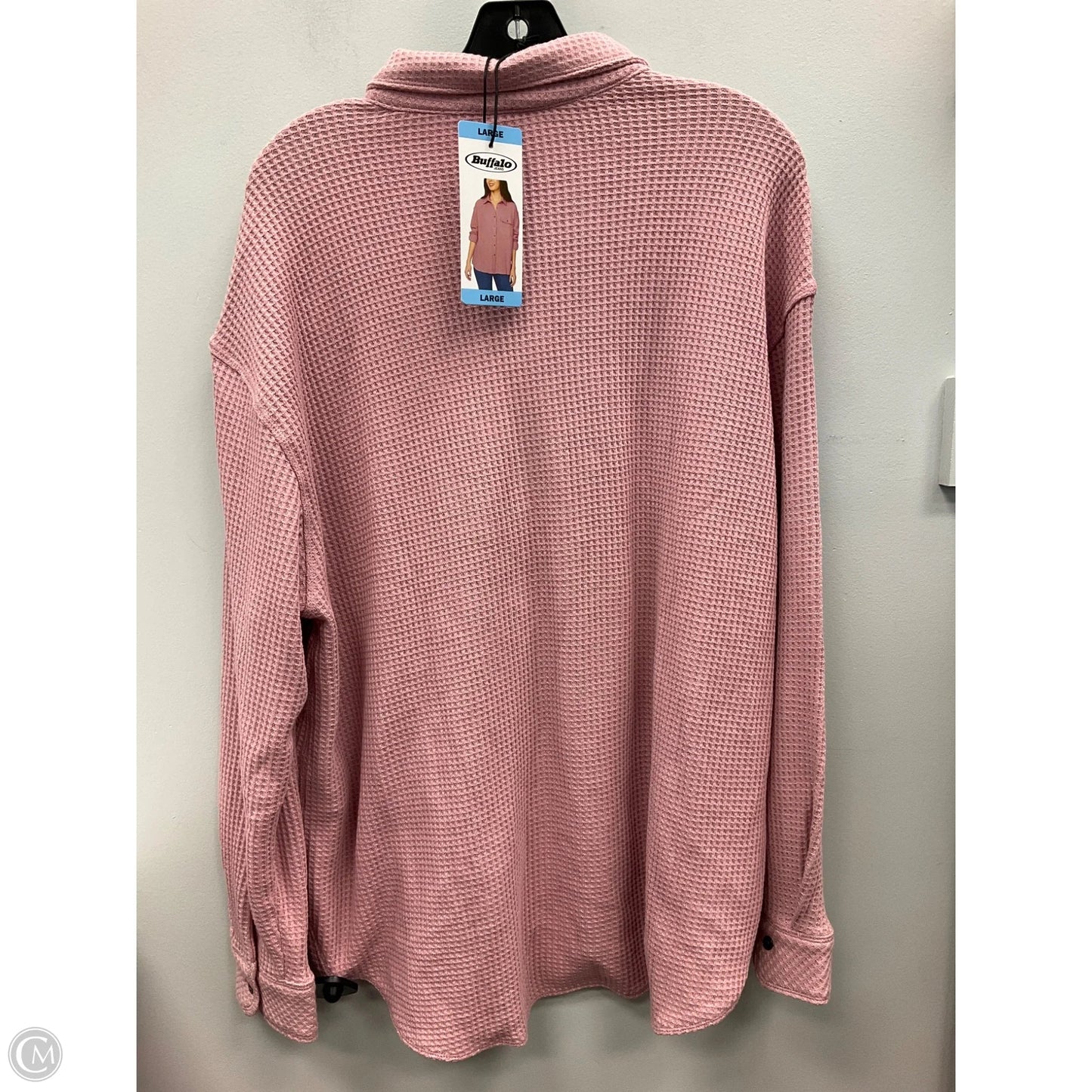 Top Long Sleeve By Cmc In Pink, Size: L