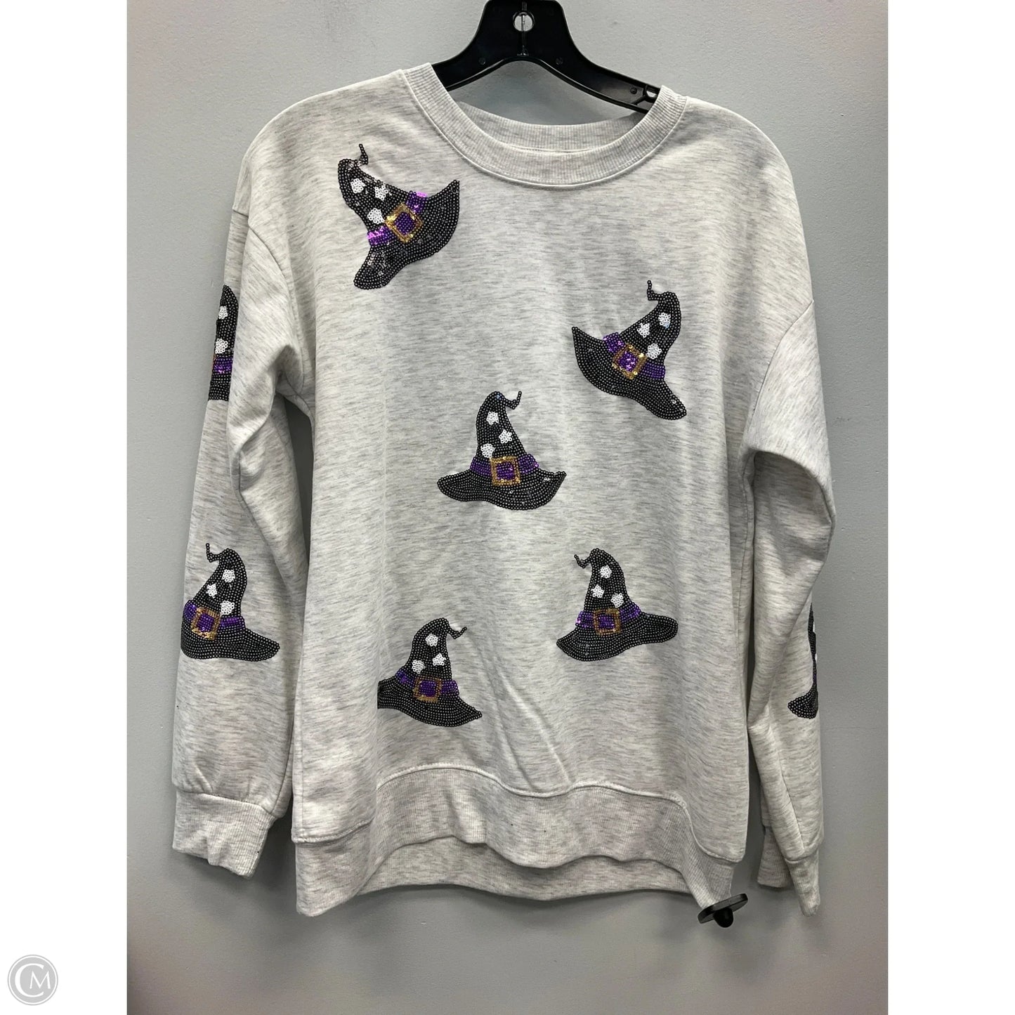 Top Long Sleeve By Philosophy In Grey, Size: S