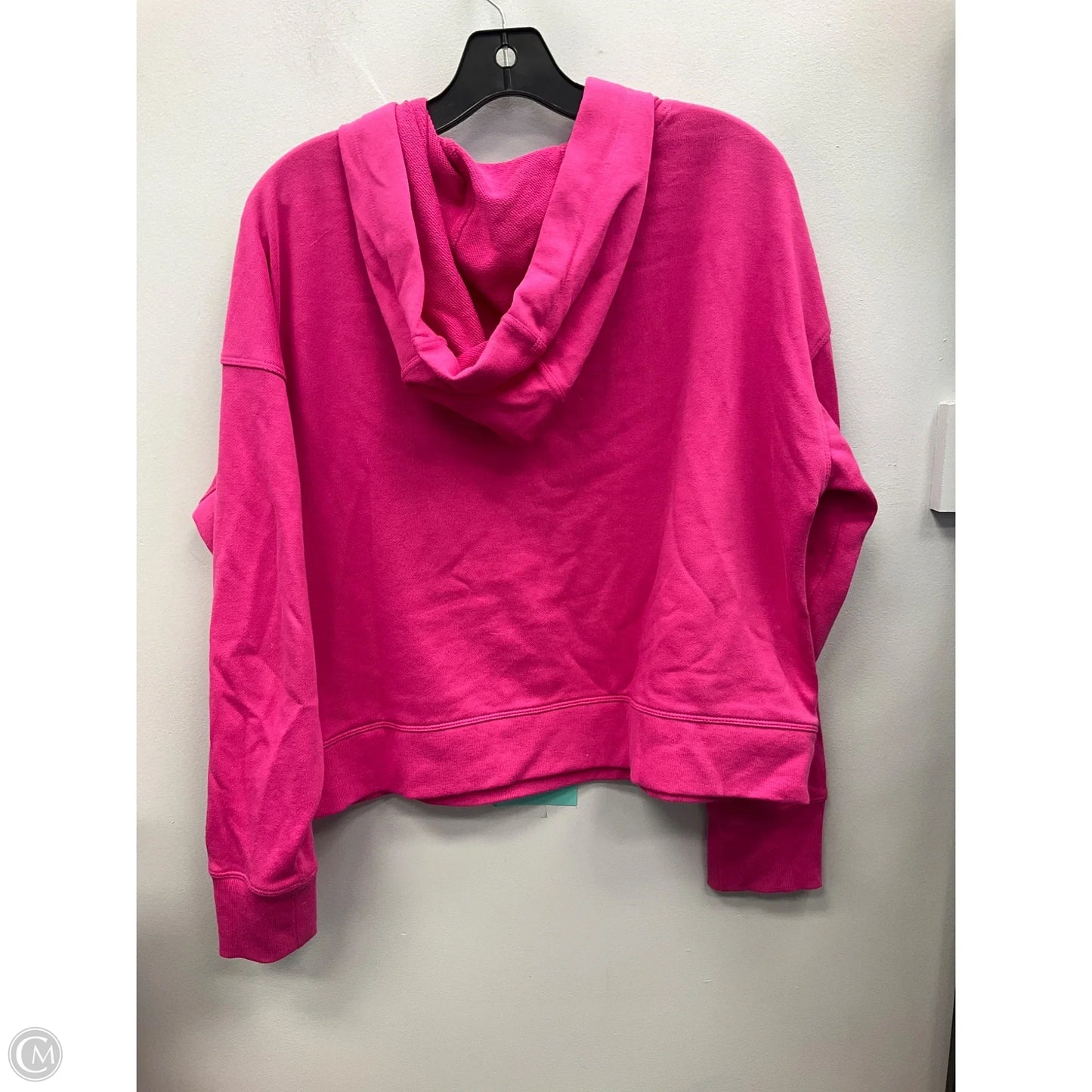 Sweatshirt Hoodie By Calvin Klein In Pink, Size: L