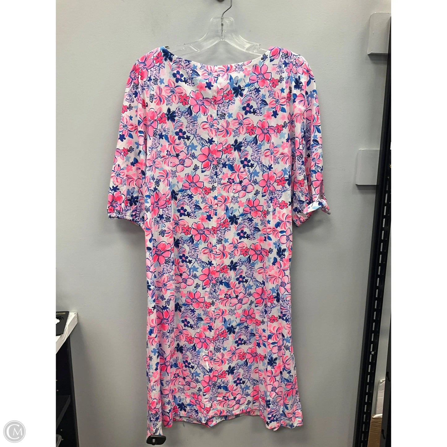 Dress Designer By Lilly Pulitzer In Floral Print, Size: Xl