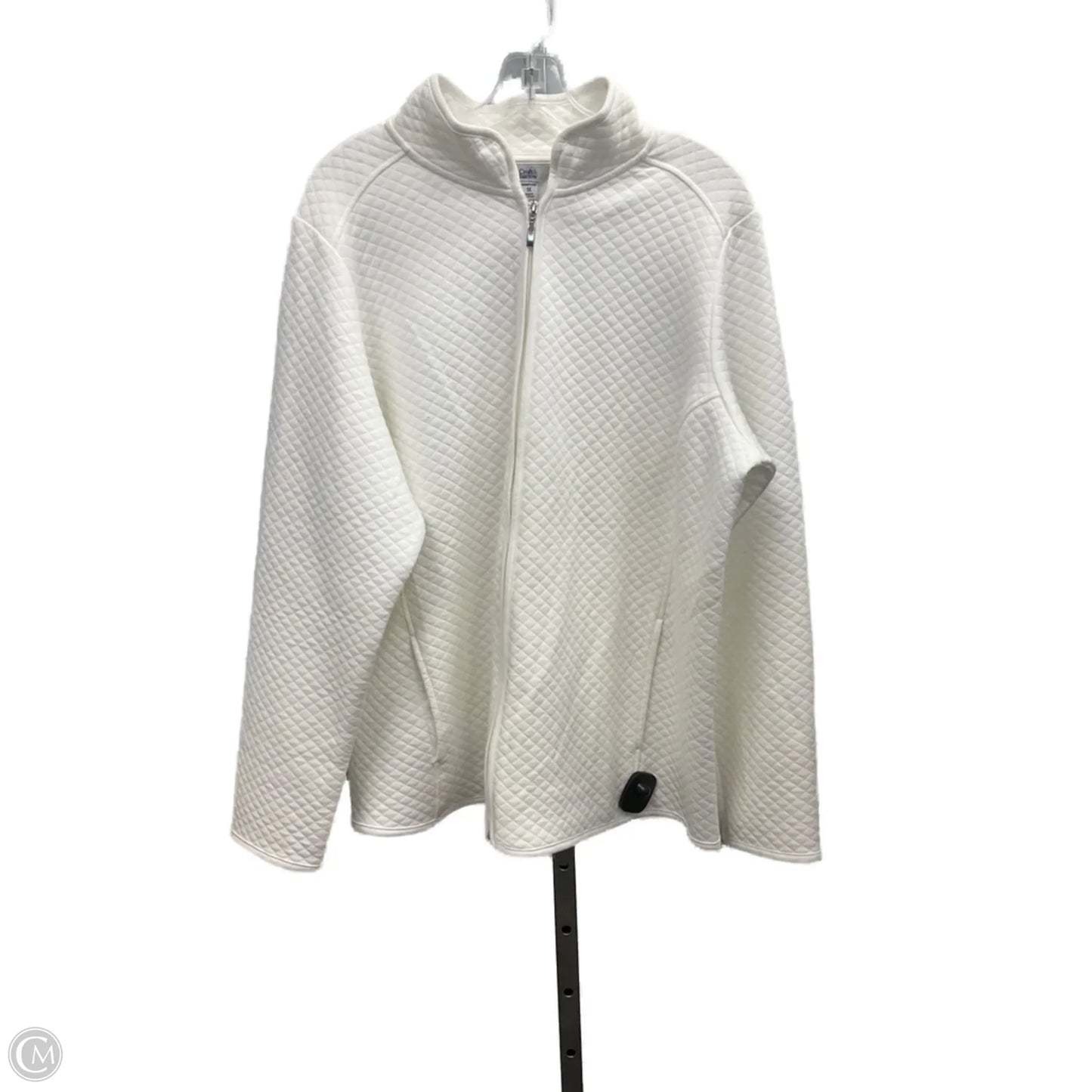 Jacket Other By Croft And Barrow In Cream, Size: 1x