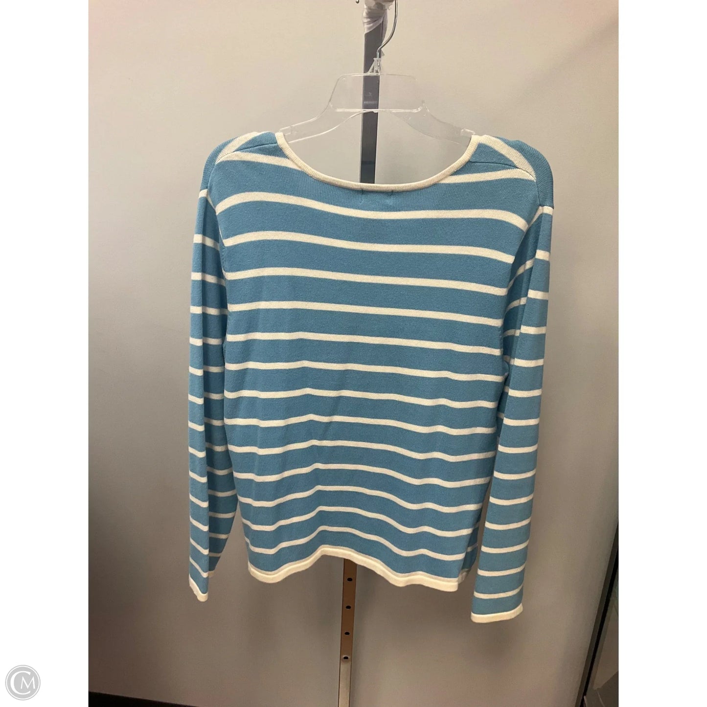 Sweater By Izod In Striped Pattern, Size: L