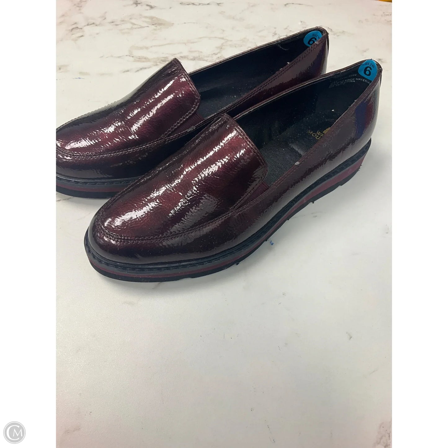 Shoes Heels Block By White Mountain In Maroon, Size: 6