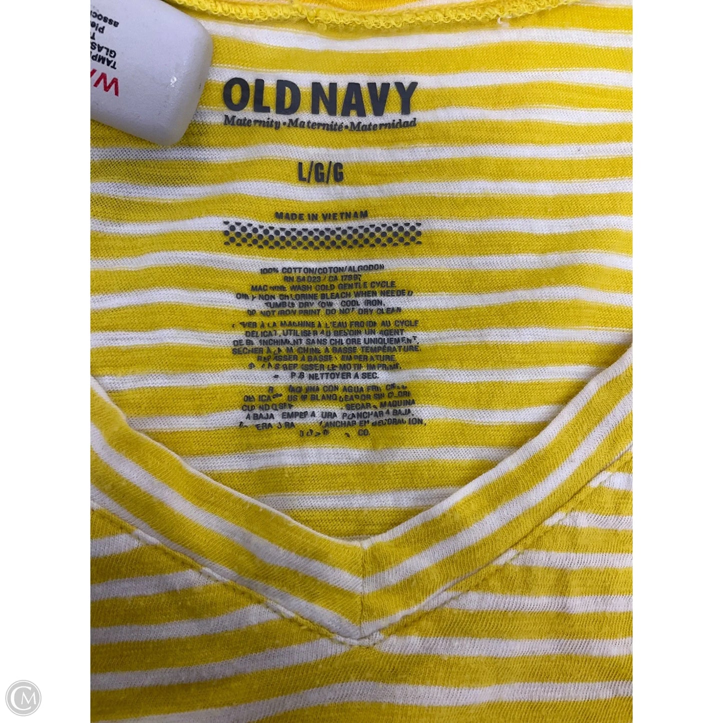 Maternity Top Short Sleeve By Old Navy, Size: L