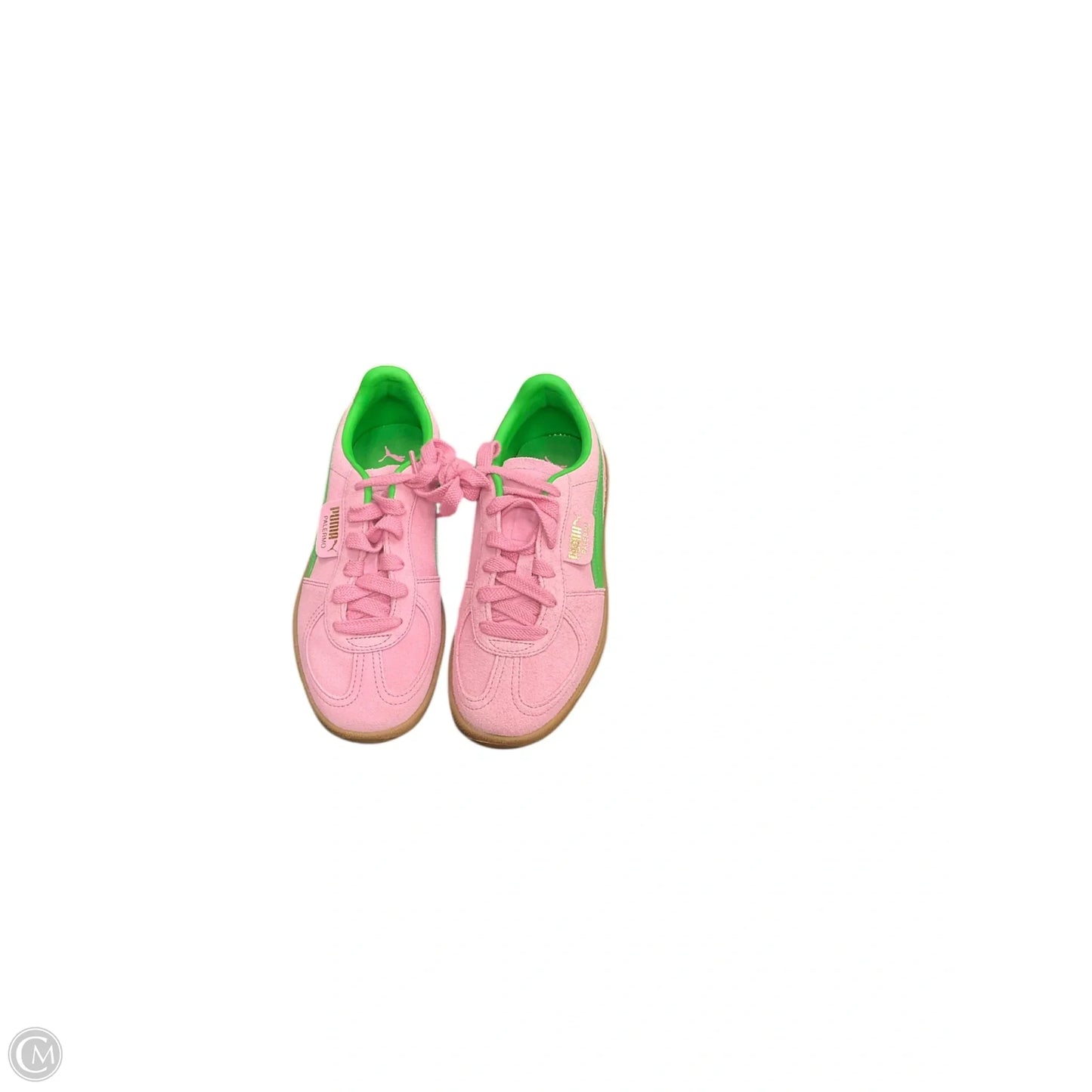Shoes Sneakers By Puma In Green & Pink, Size: 6.5