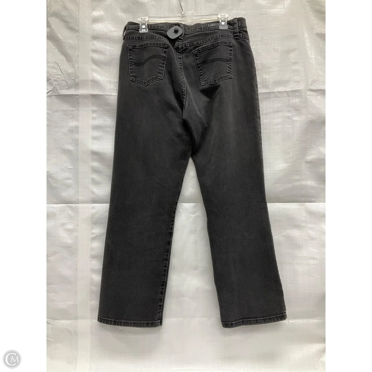 Jeans Straight By Lee In Black, Size: 12