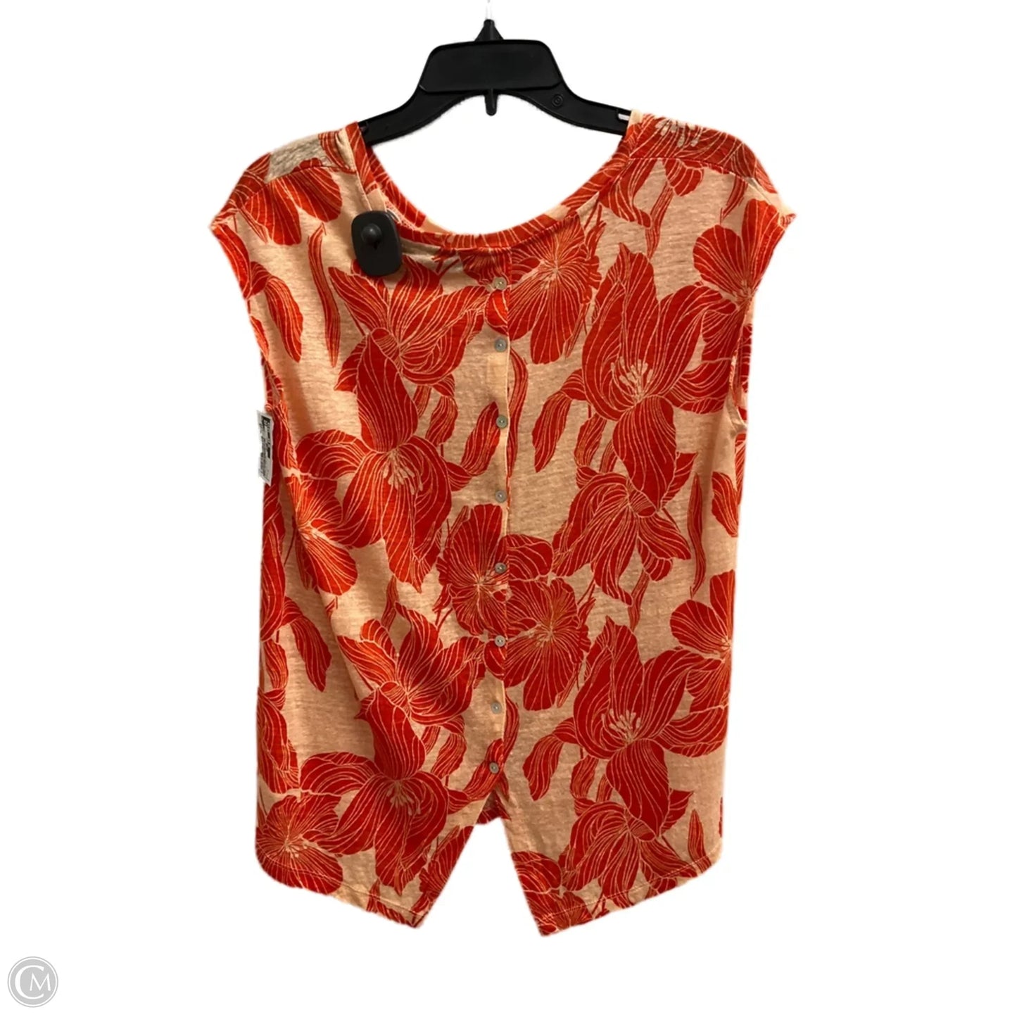Top Sleeveless By Tahari By Arthur Levine In Floral Print, Size: M