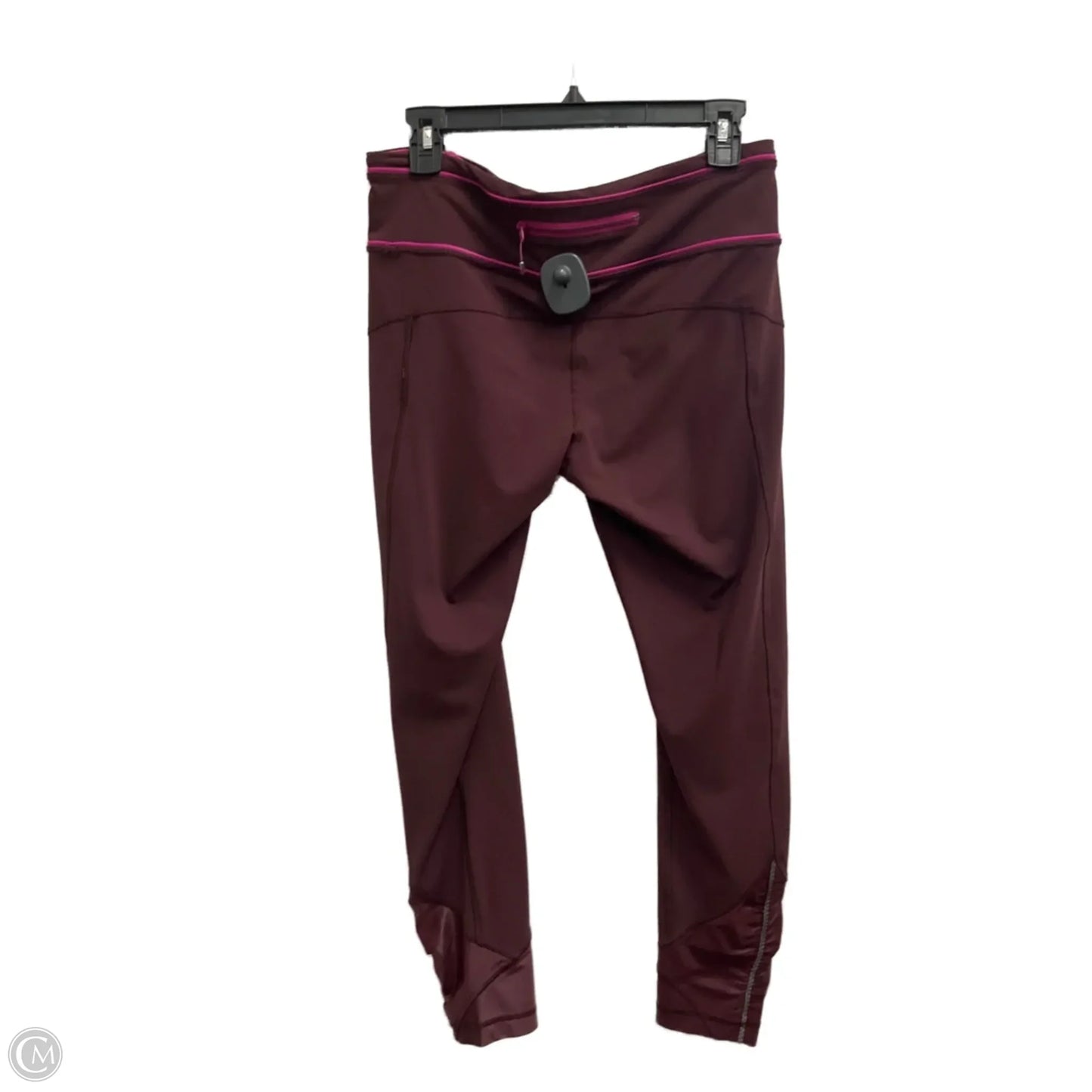 Athletic Leggings By Lululemon In Maroon, Size: 8