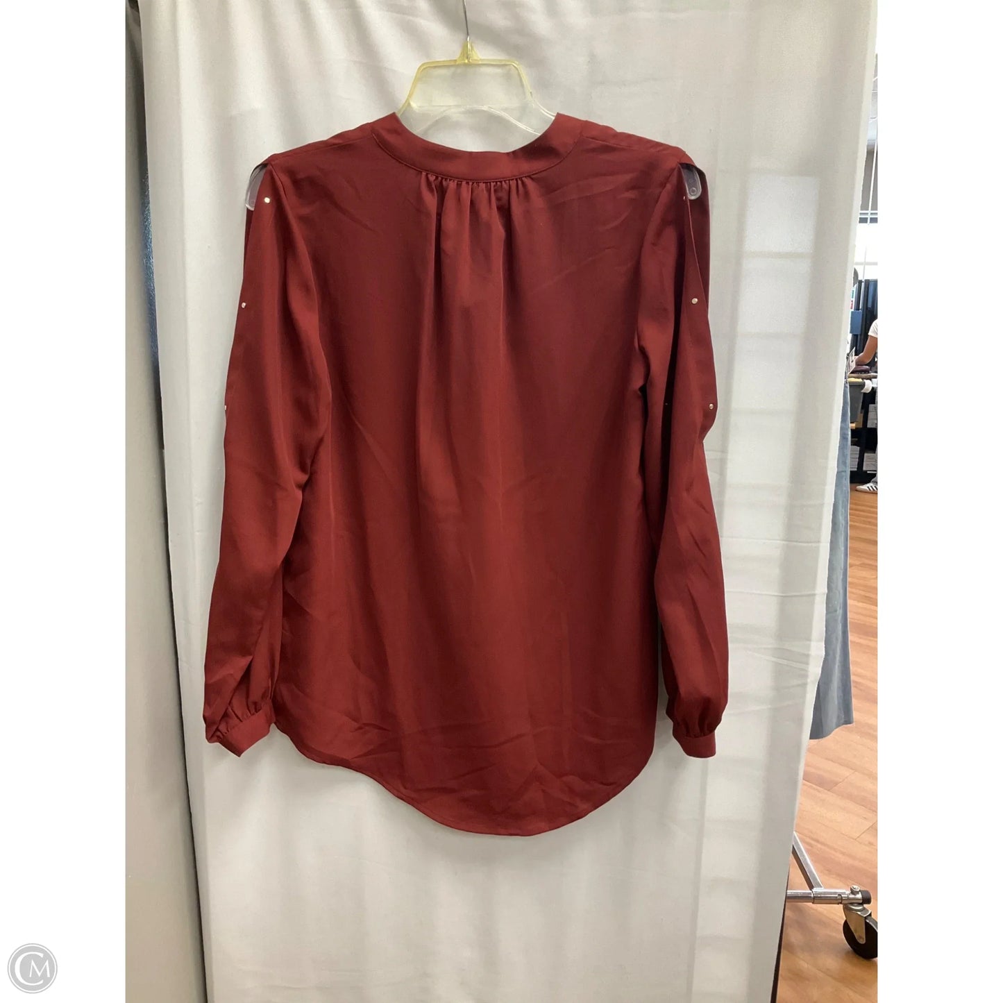 Top Long Sleeve By Jennifer Lopez In Red, Size: Xs