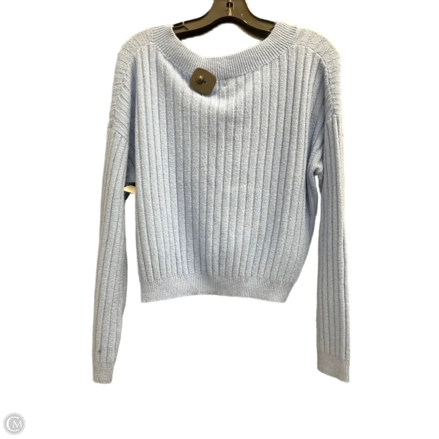 Top Long Sleeve By Open Edit In Blue, Size: M
