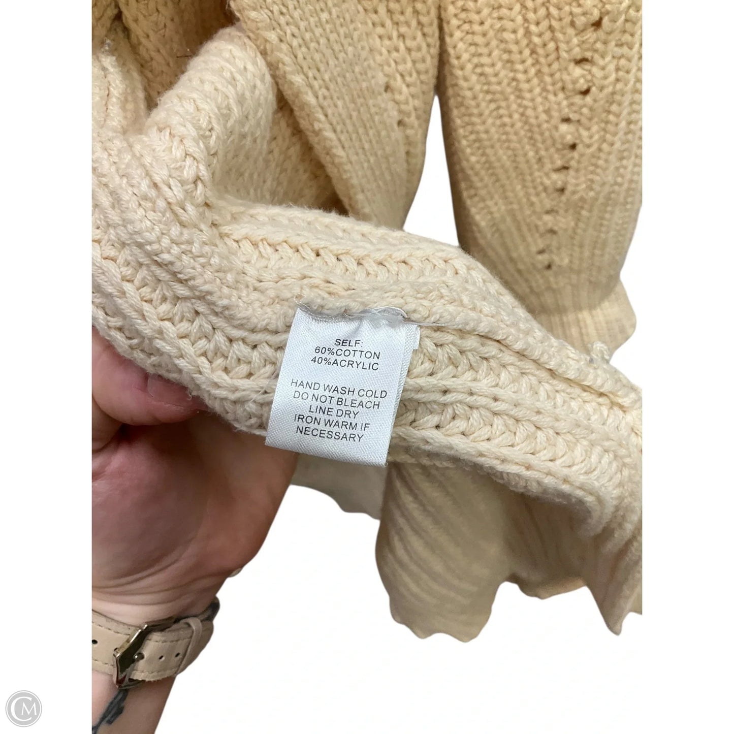 Cardigan By Mittoshop In Cream, Size: L