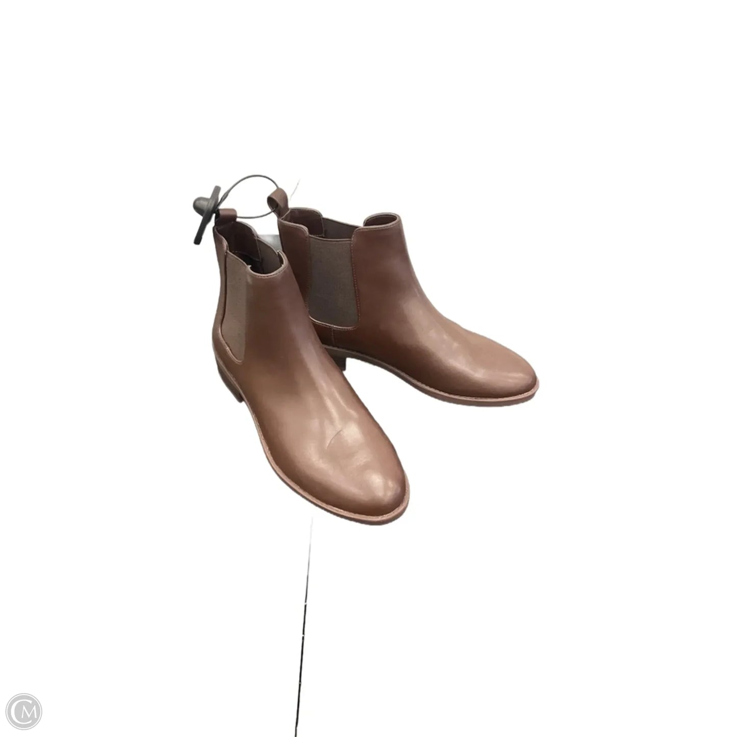 Boots Ankle Flats By Loft In Brown, Size: 7