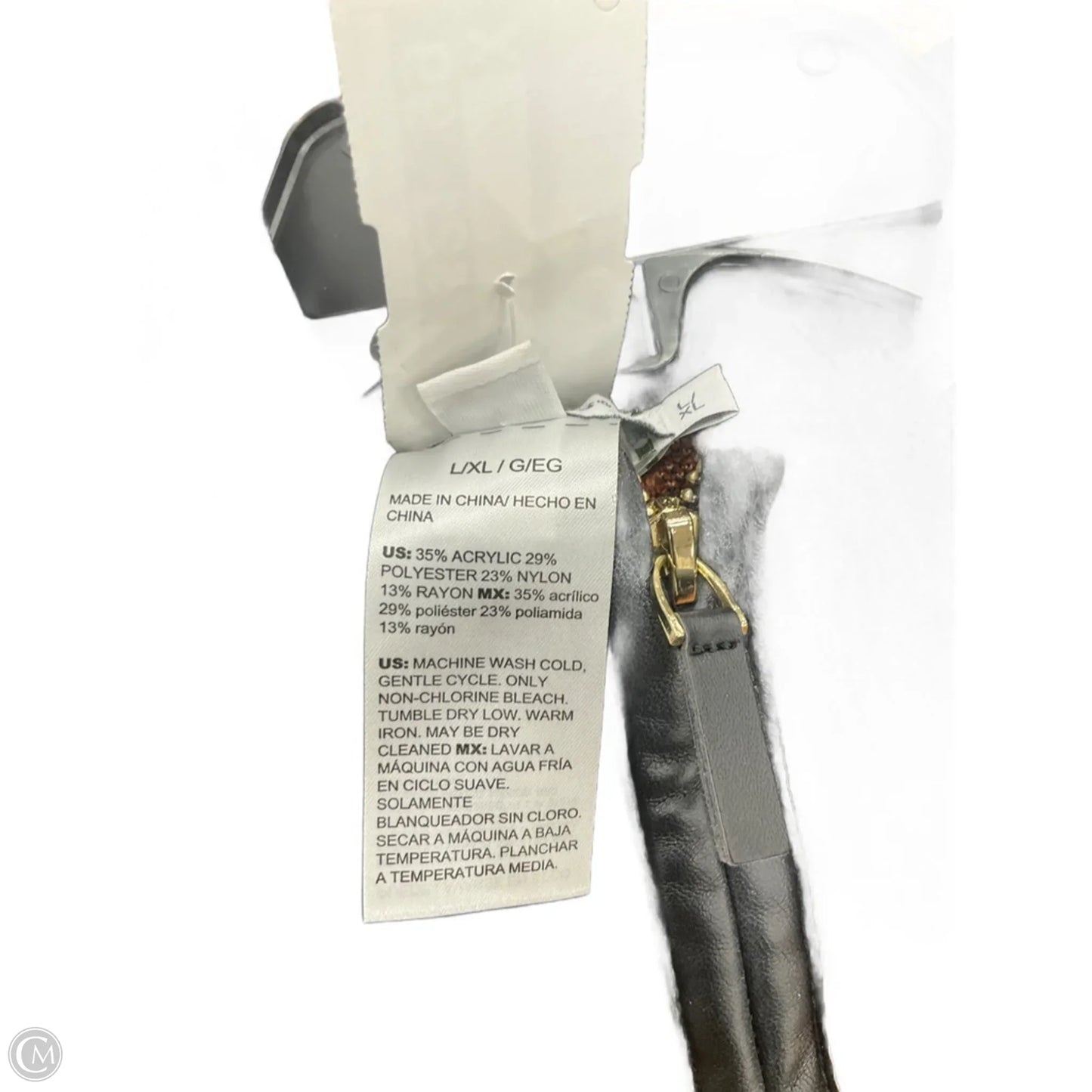 Poncho By Chicos In Black & Brown, Size: Xl