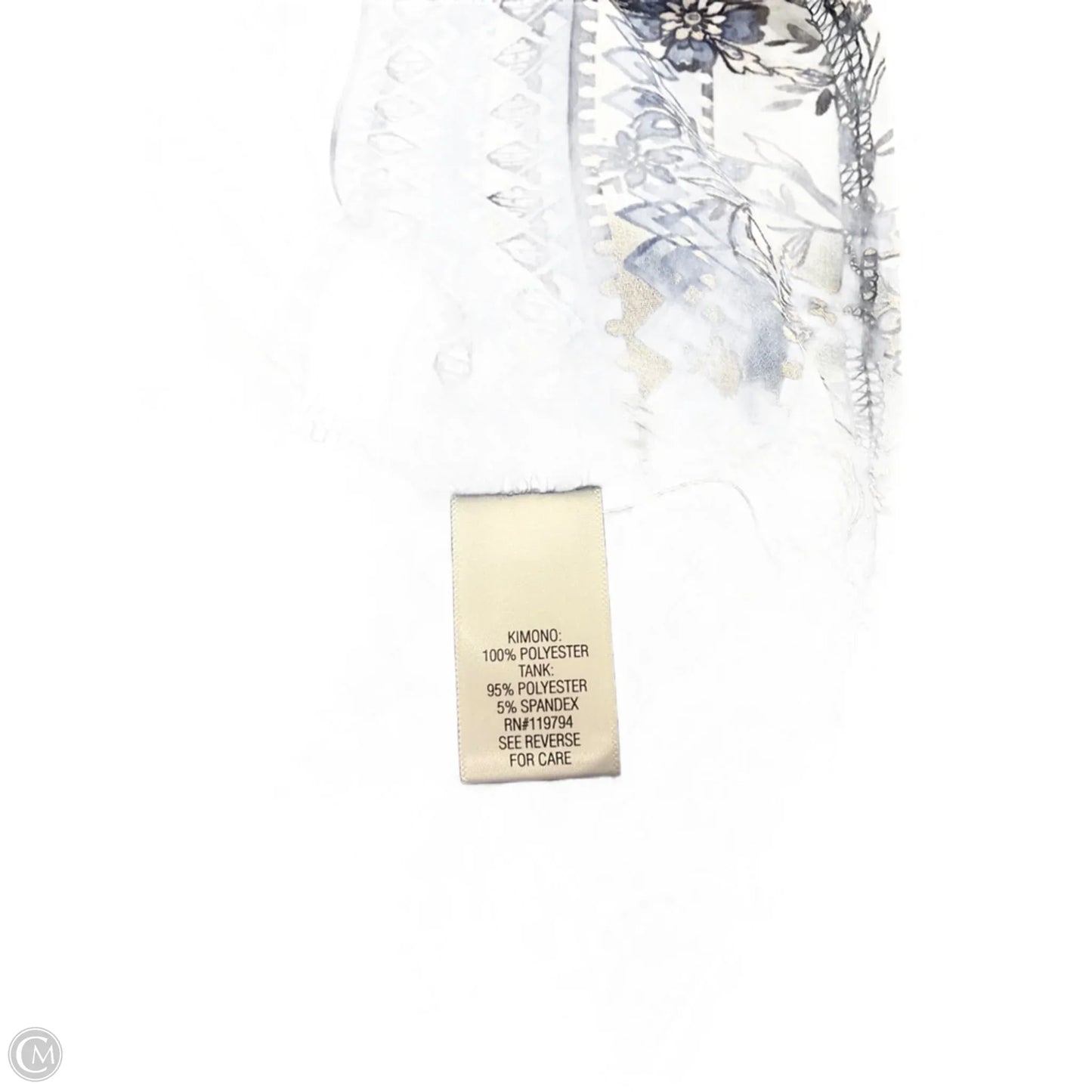 Shawl By Croft And Barrow In Floral Print, Size: M