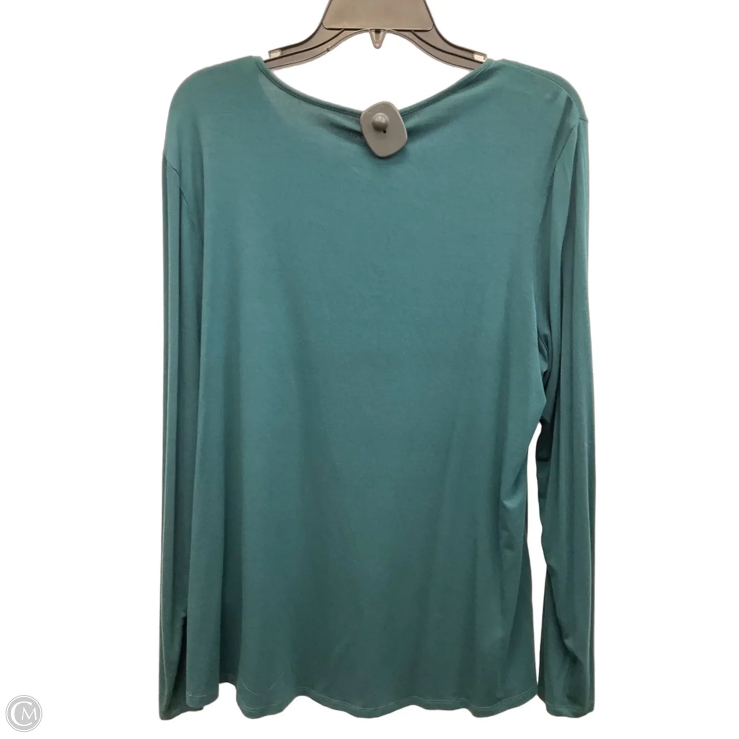 Top Long Sleeve Basic By Chicos In Green, Size: Xl