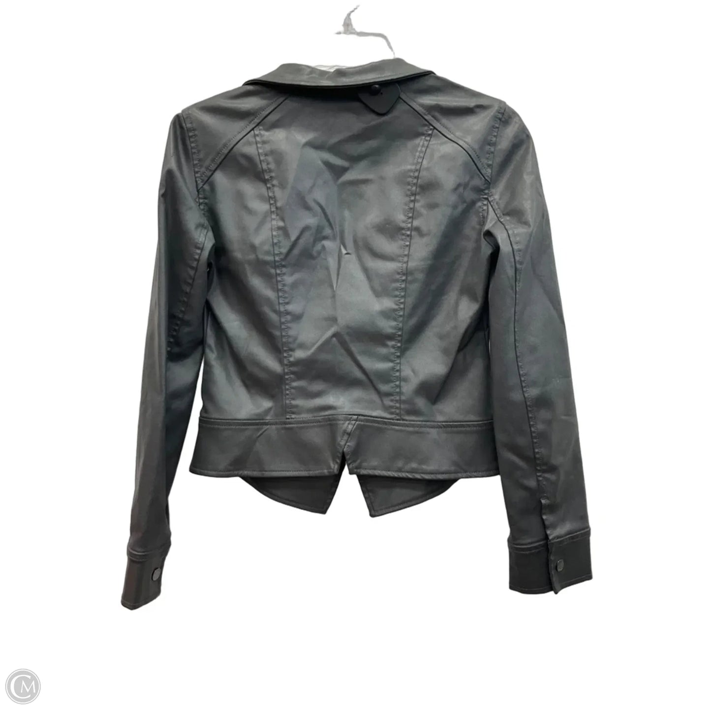 Jacket Moto By White House Black Market In Grey, Size: Xs