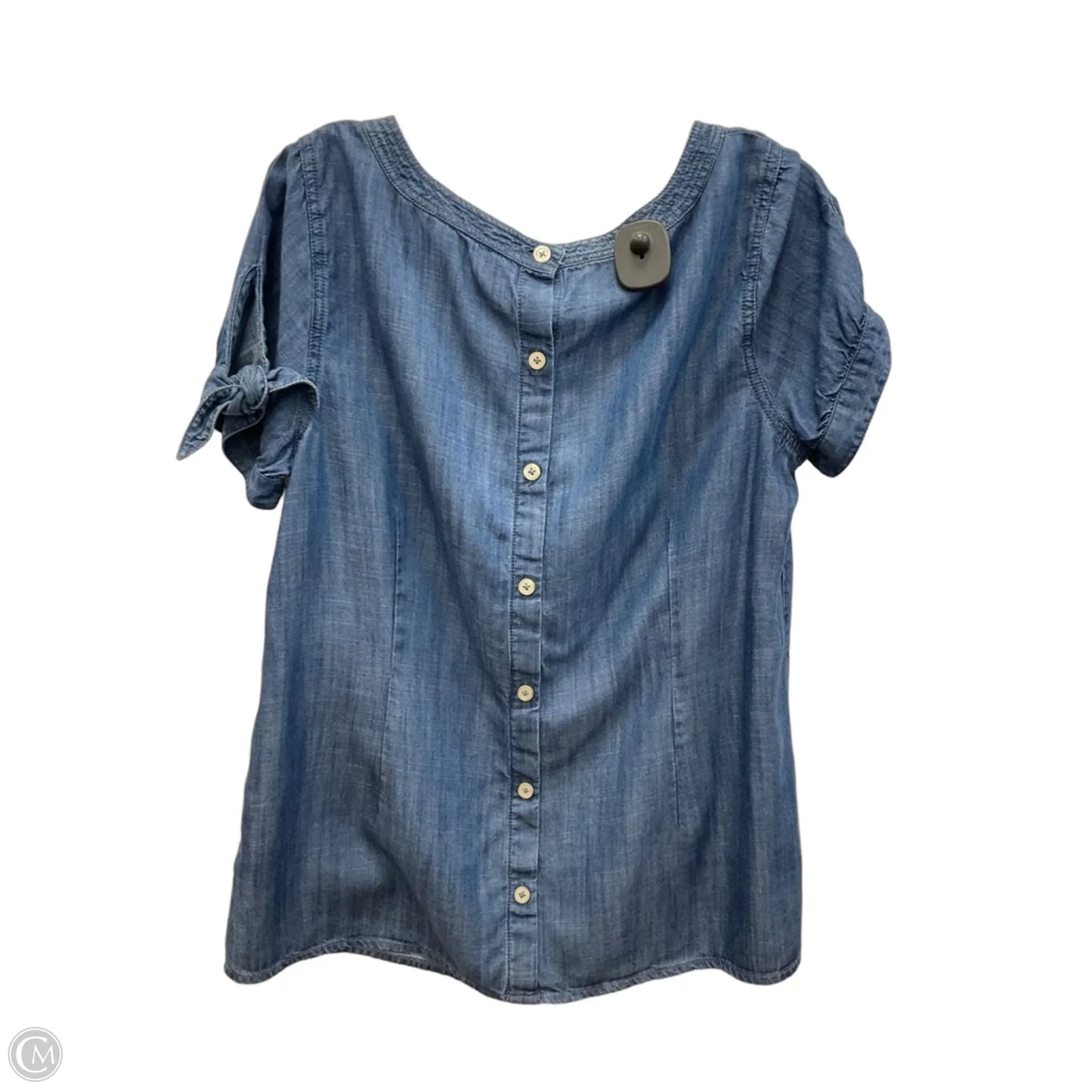 Top Short Sleeve By Talbots In Blue, Size: L