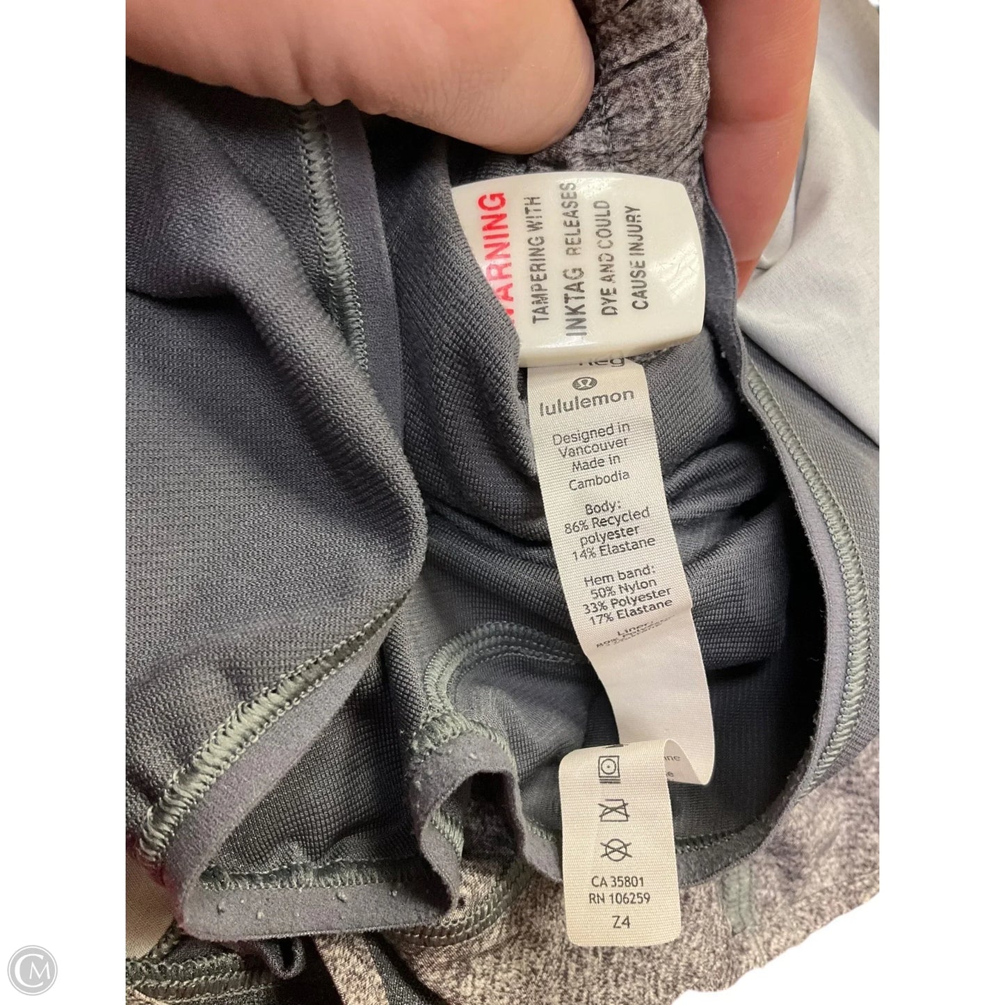 Athletic Shorts By Lululemon In Brown, Size: 10