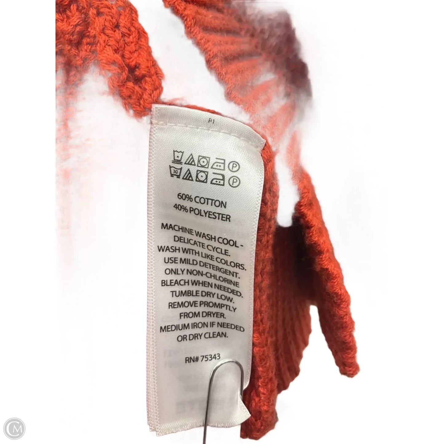 Cardigan By Max Studio In Orange, Size: 2x