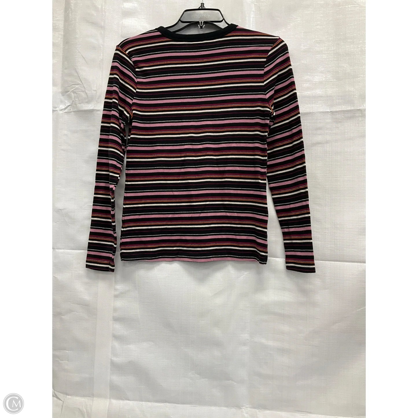 Top Long Sleeve By A New Day In Striped Pattern, Size: M