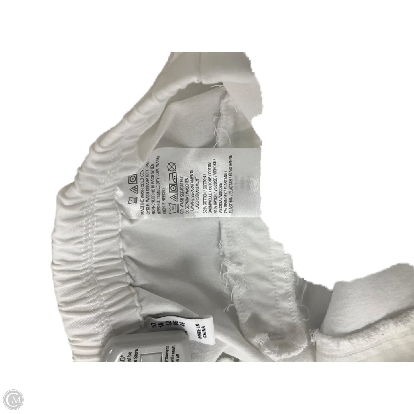 Capris By Isaac Mizrahi Live Qvc In White, Size: 10