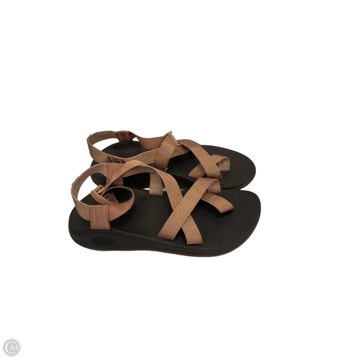 Sandals Flats By Chacos In Brown & Pink, Size: 9