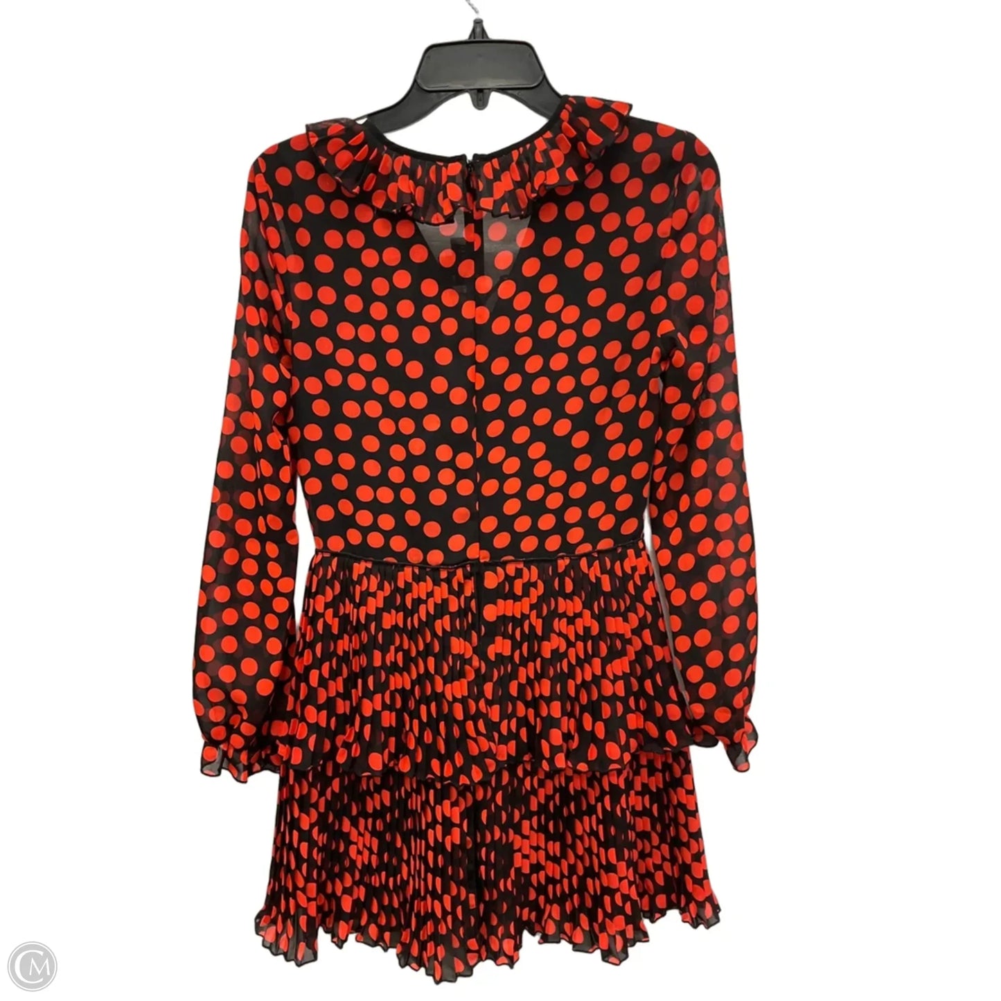 Dress Casual Short By Delfi Collective In Black & Red, Size: Xs
