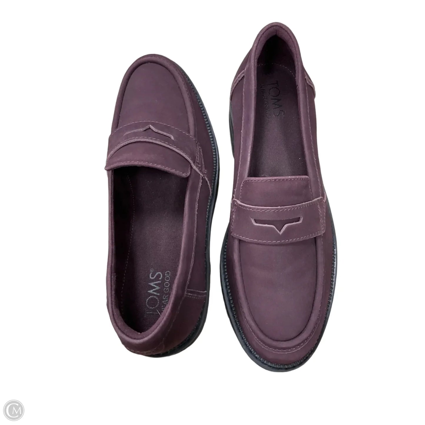Shoes Flats By Toms In Purple, Size: 7.5