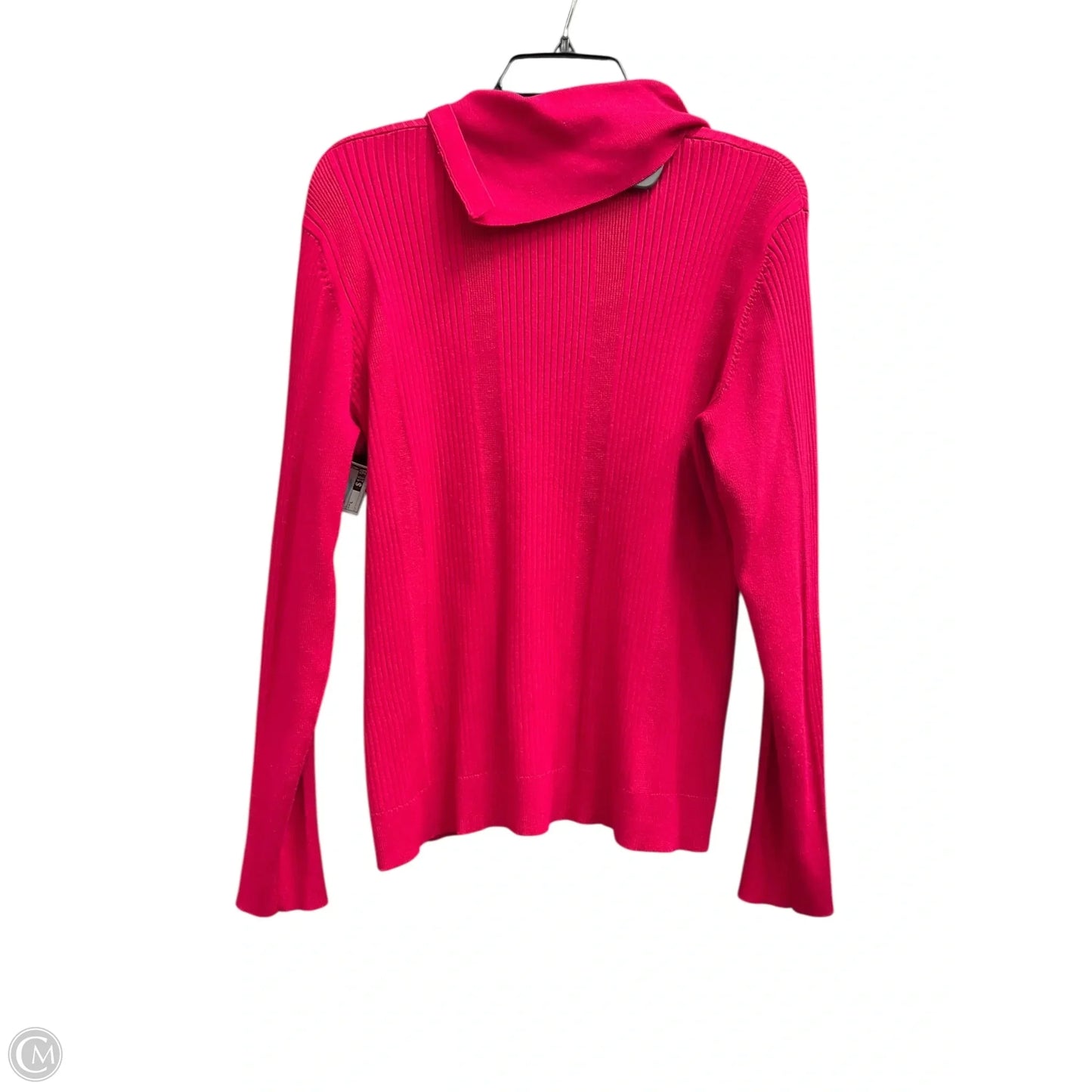 Top Long Sleeve By Investments In Pink, Size: L