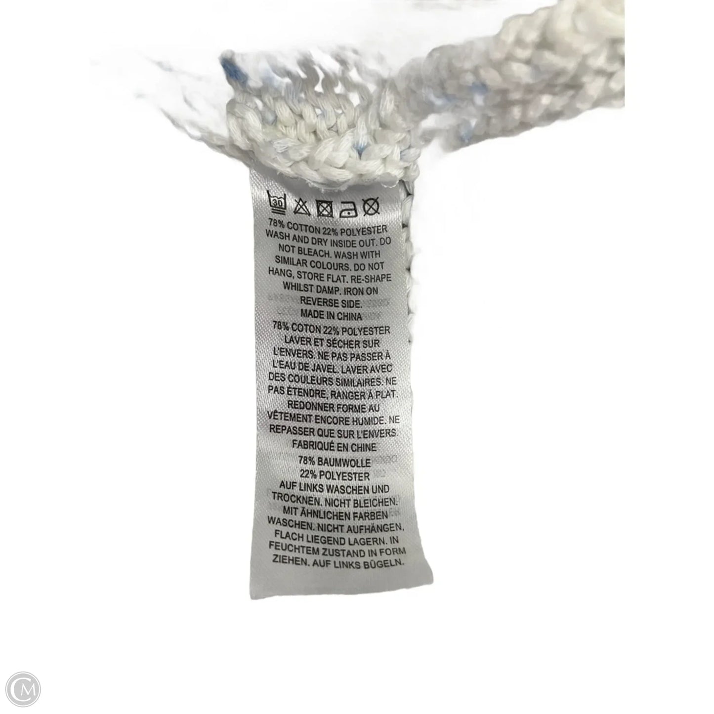 Sweater By French Connection In Blue & White, Size: Xs