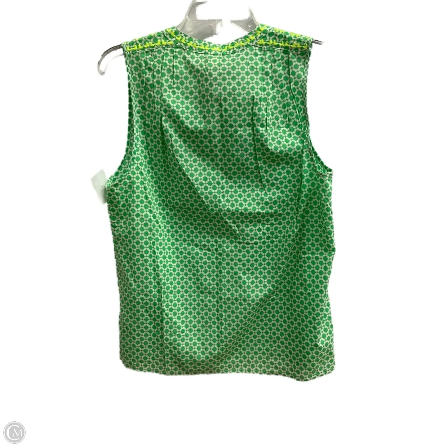 Top Sleeveless By J. Crew In Green, Size: 8