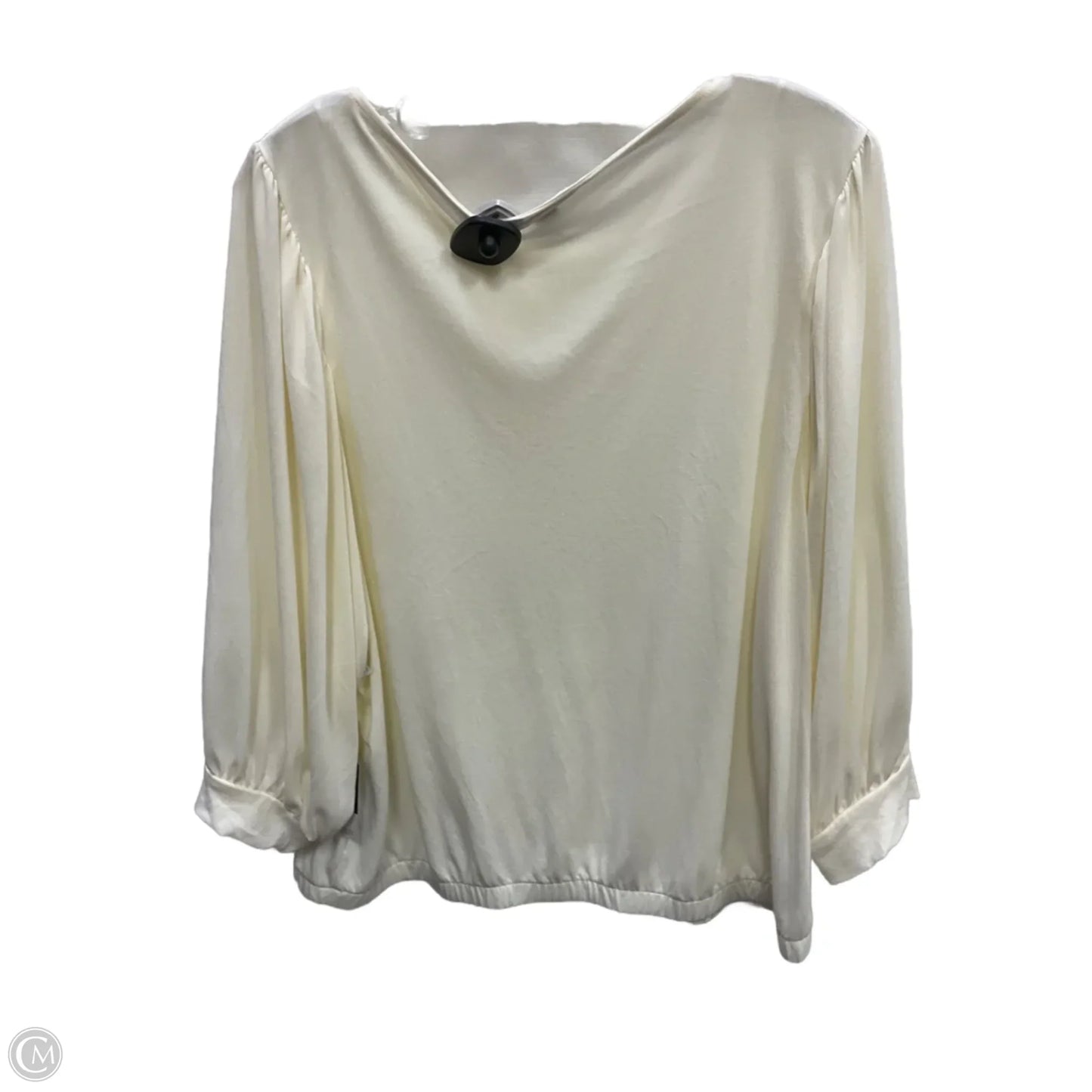Top Long Sleeve By Simply Vera In Cream, Size: Xxl