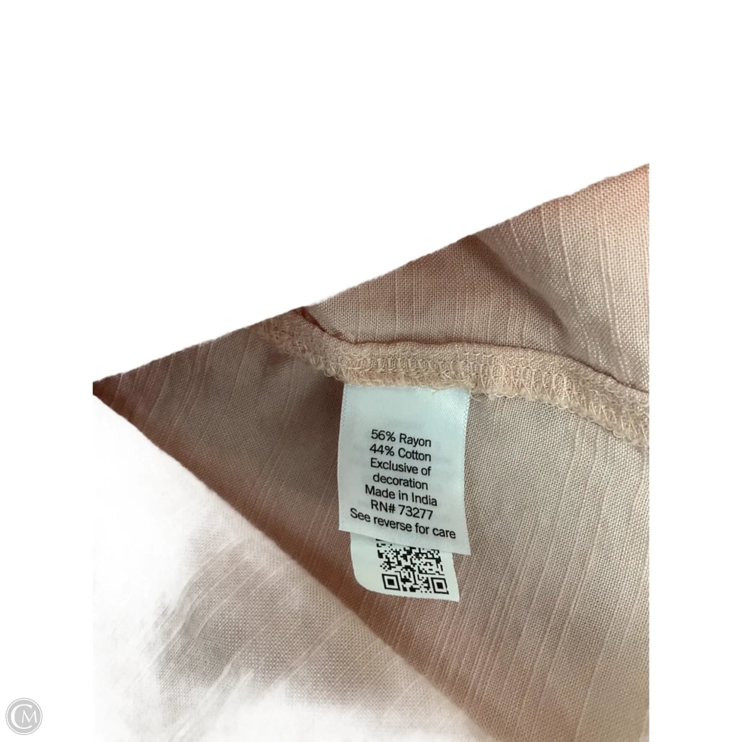 Blouse Long Sleeve By Lc Lauren Conrad In Pink, Size: 2x