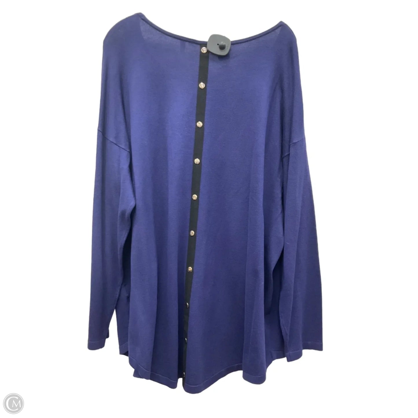 Top Long Sleeve By Soft Surroundings In Blue, Size: 2x