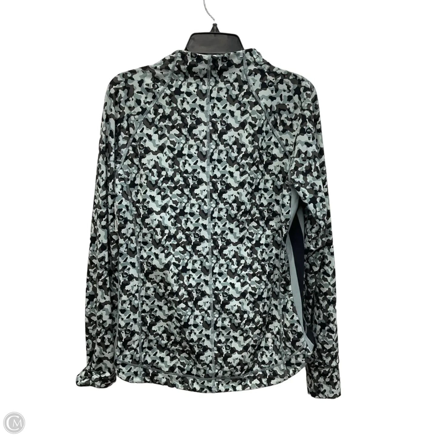 Athletic Jacket By Talbots In Black & Grey, Size: M
