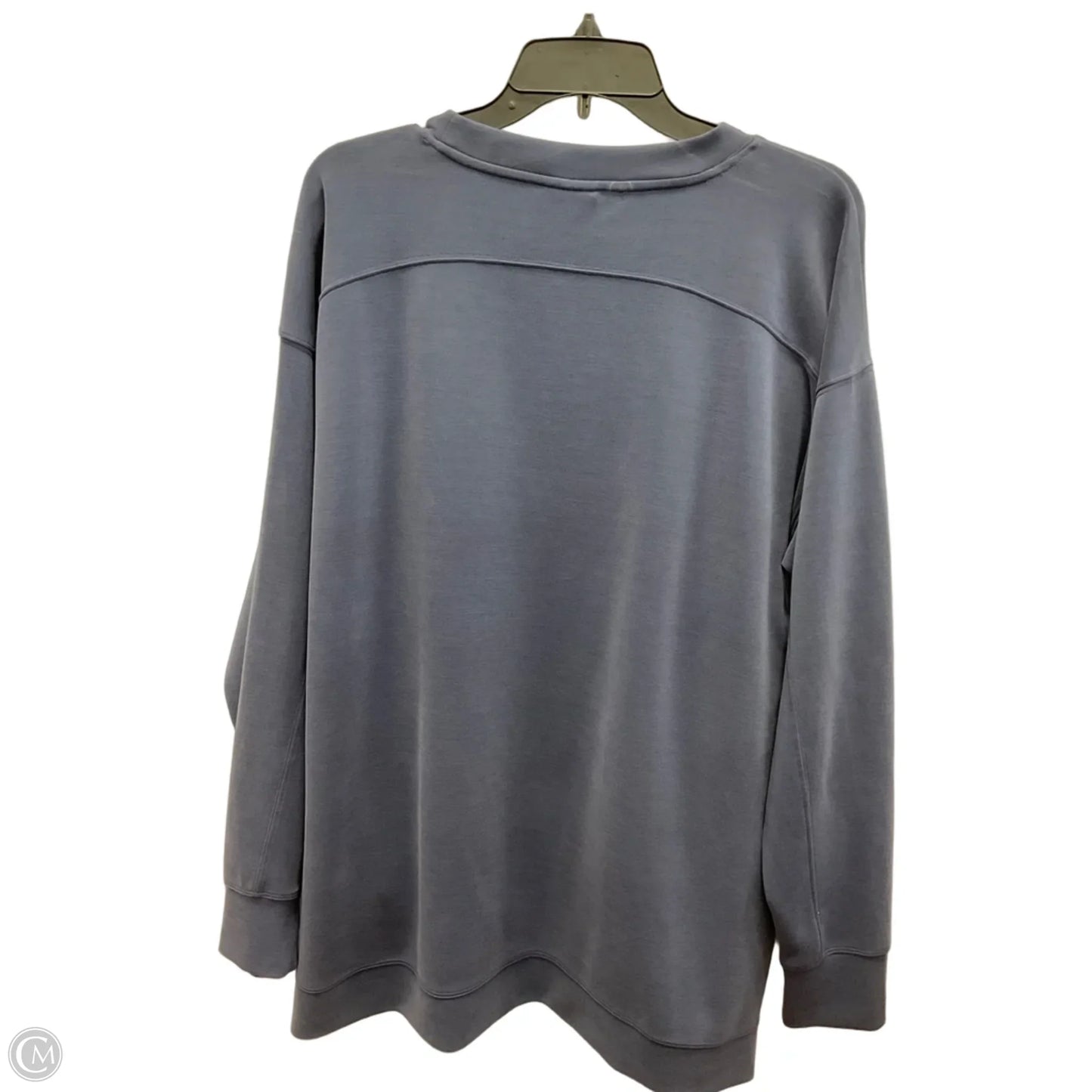 Athletic Sweatshirt Crewneck By Sage In Blue, Size: Xl