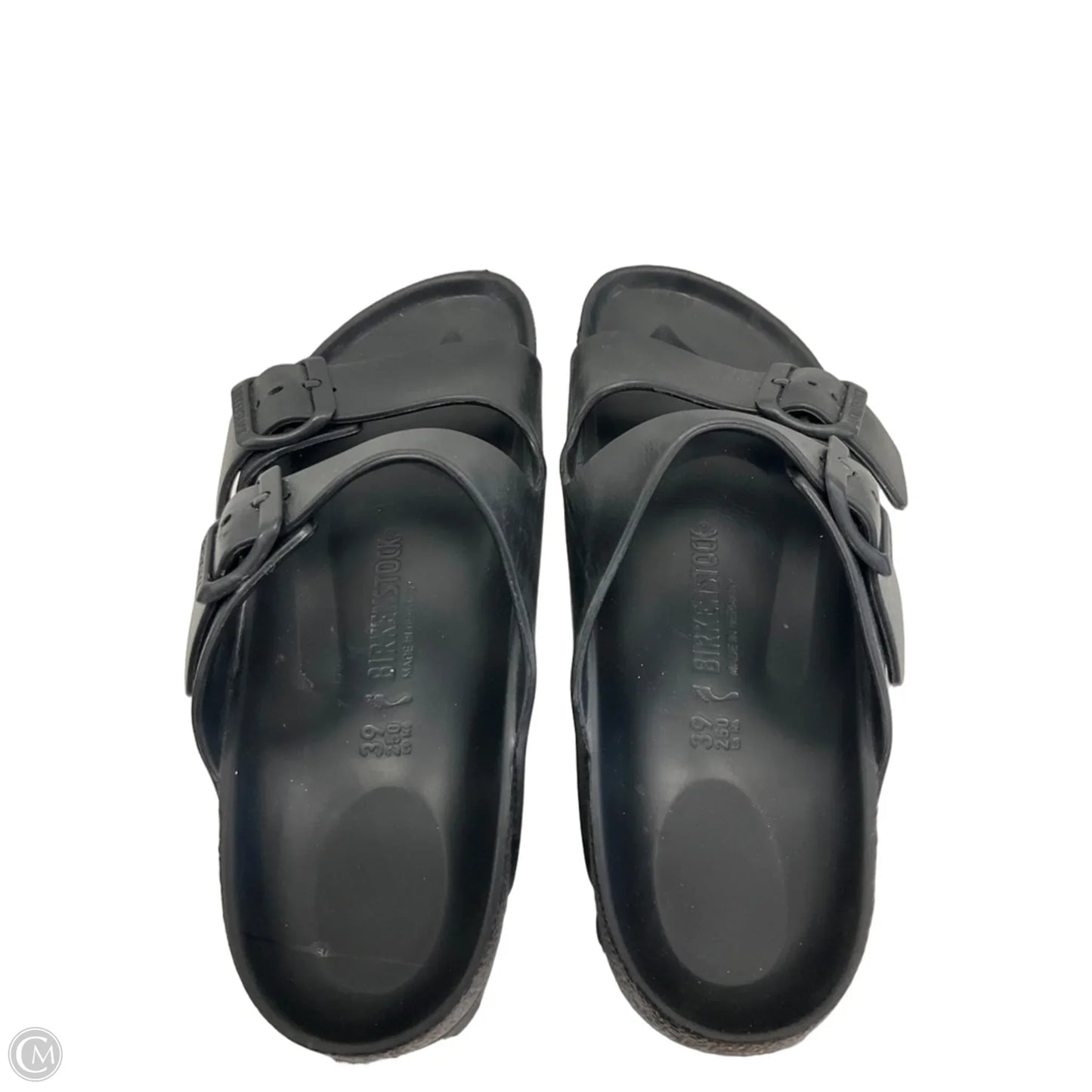 Sandals Flats By Birkenstock In Black, Size: 8