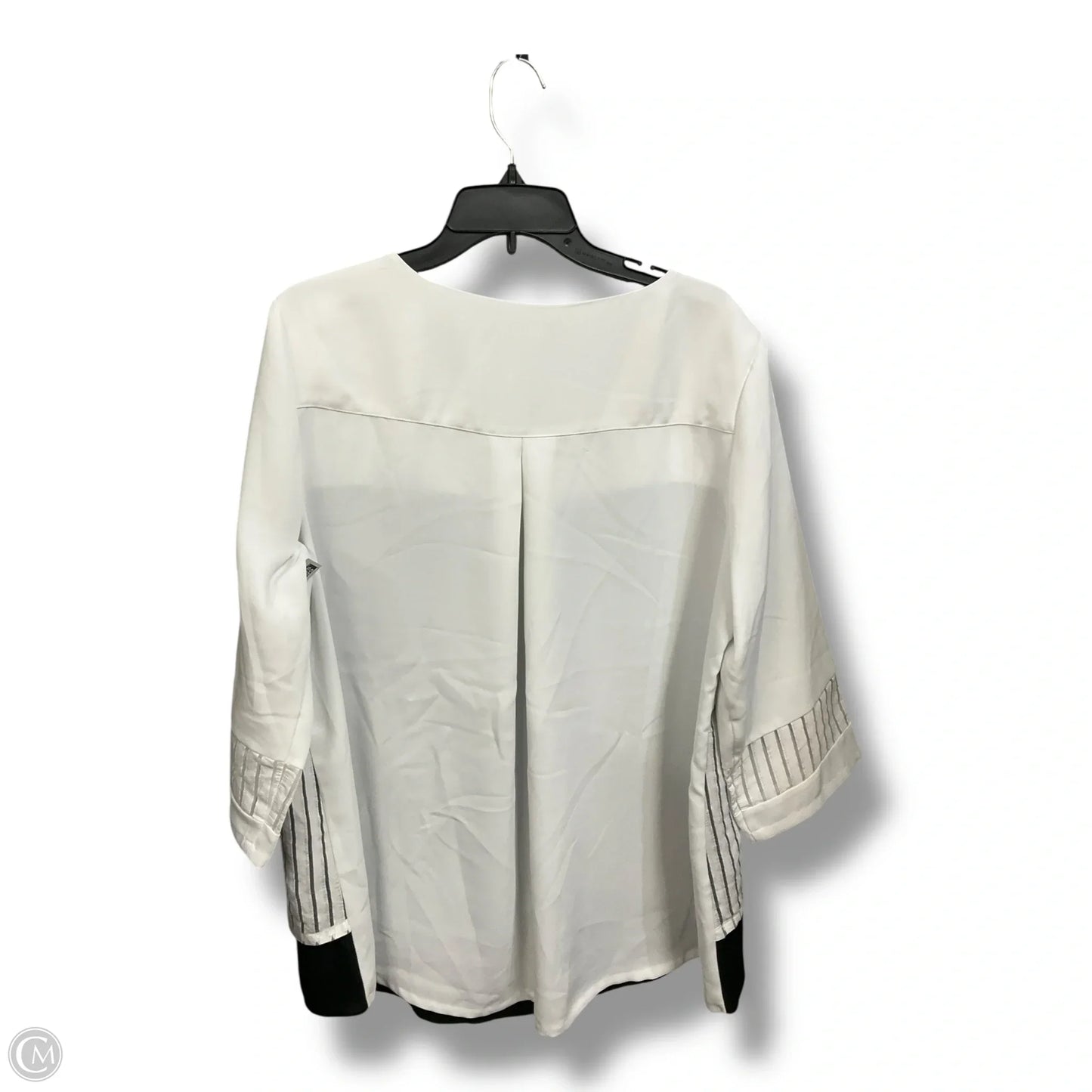 Blouse 3/4 Sleeve By Alfani In White, Size: 2x