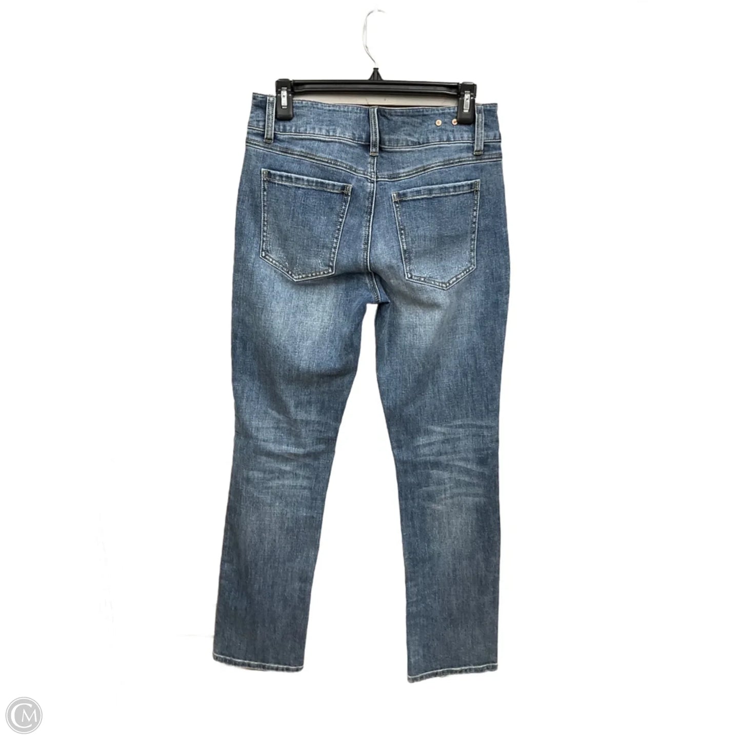 Jeans Straight By Cabi In Blue Denim, Size: 6
