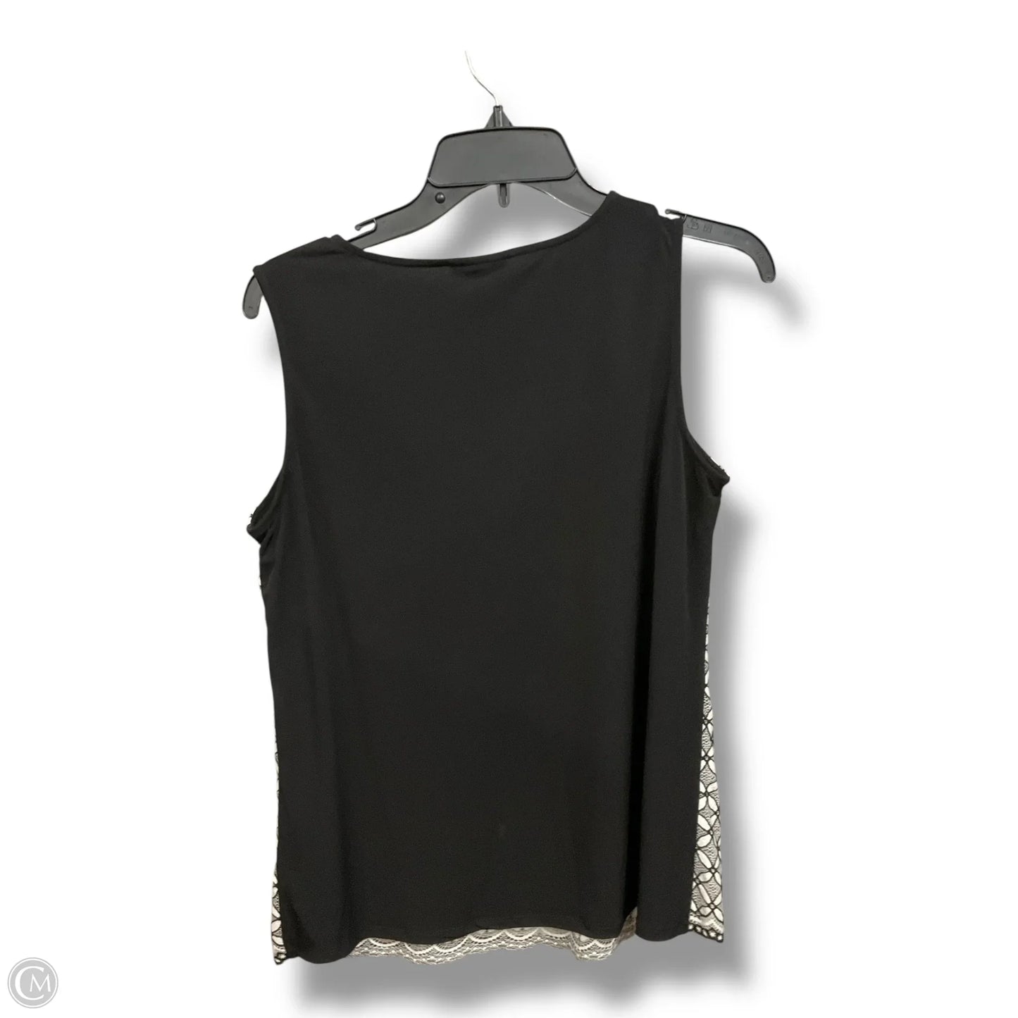 Top Sleeveless By Roz And Ali In Black & White, Size: M