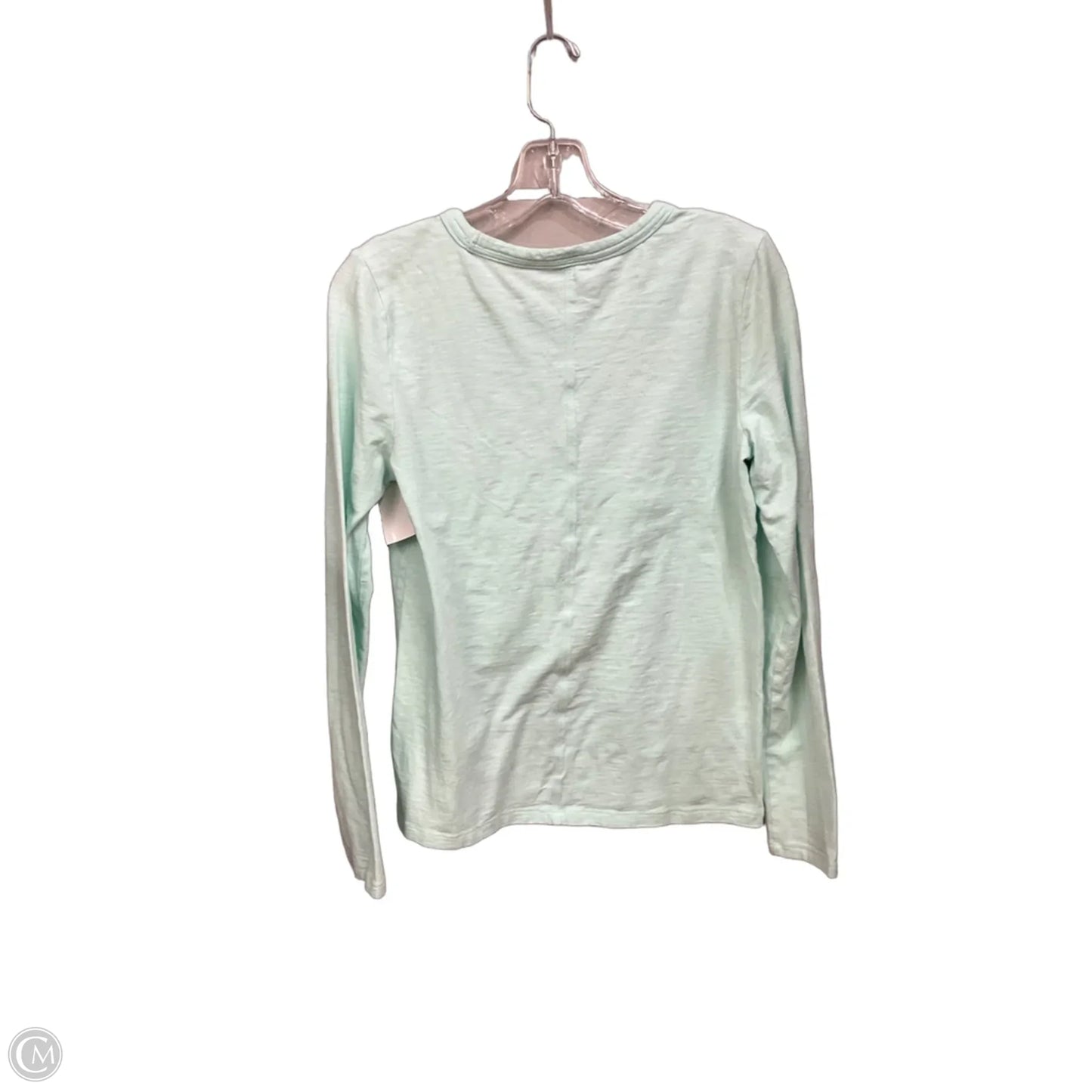Top Long Sleeve Basic By Gap In Green, Size: M